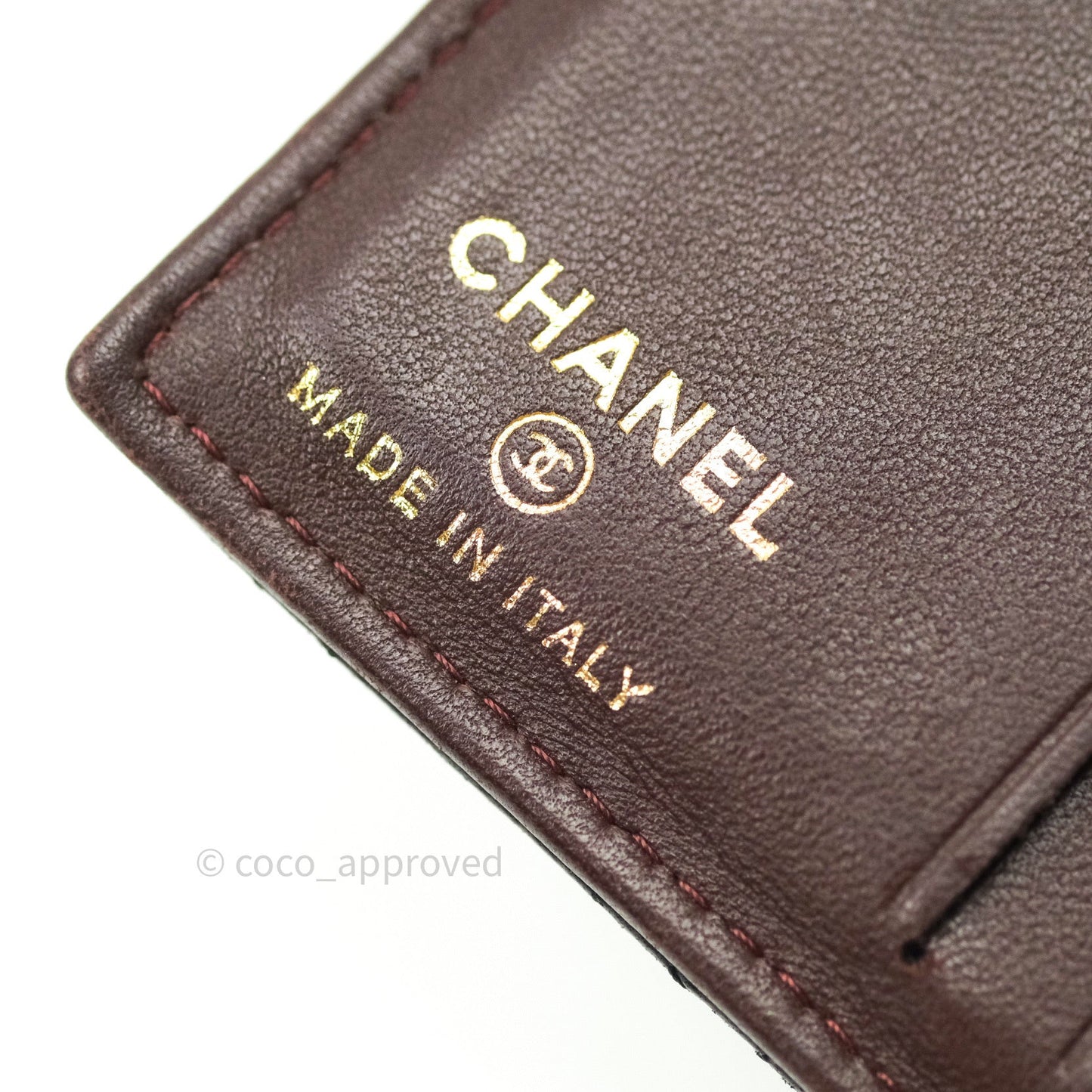 Chanel Black Card Holder Lambskin Gold Hardware