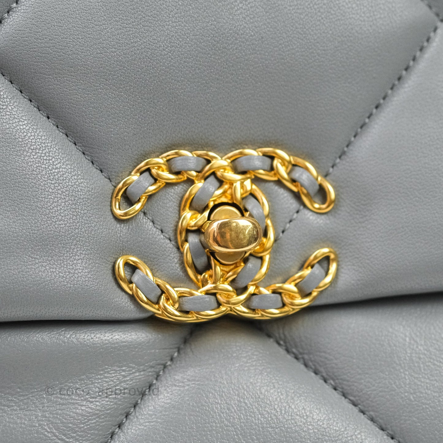 Chanel 19 Medium Grey Mixed Hardware Lambskin