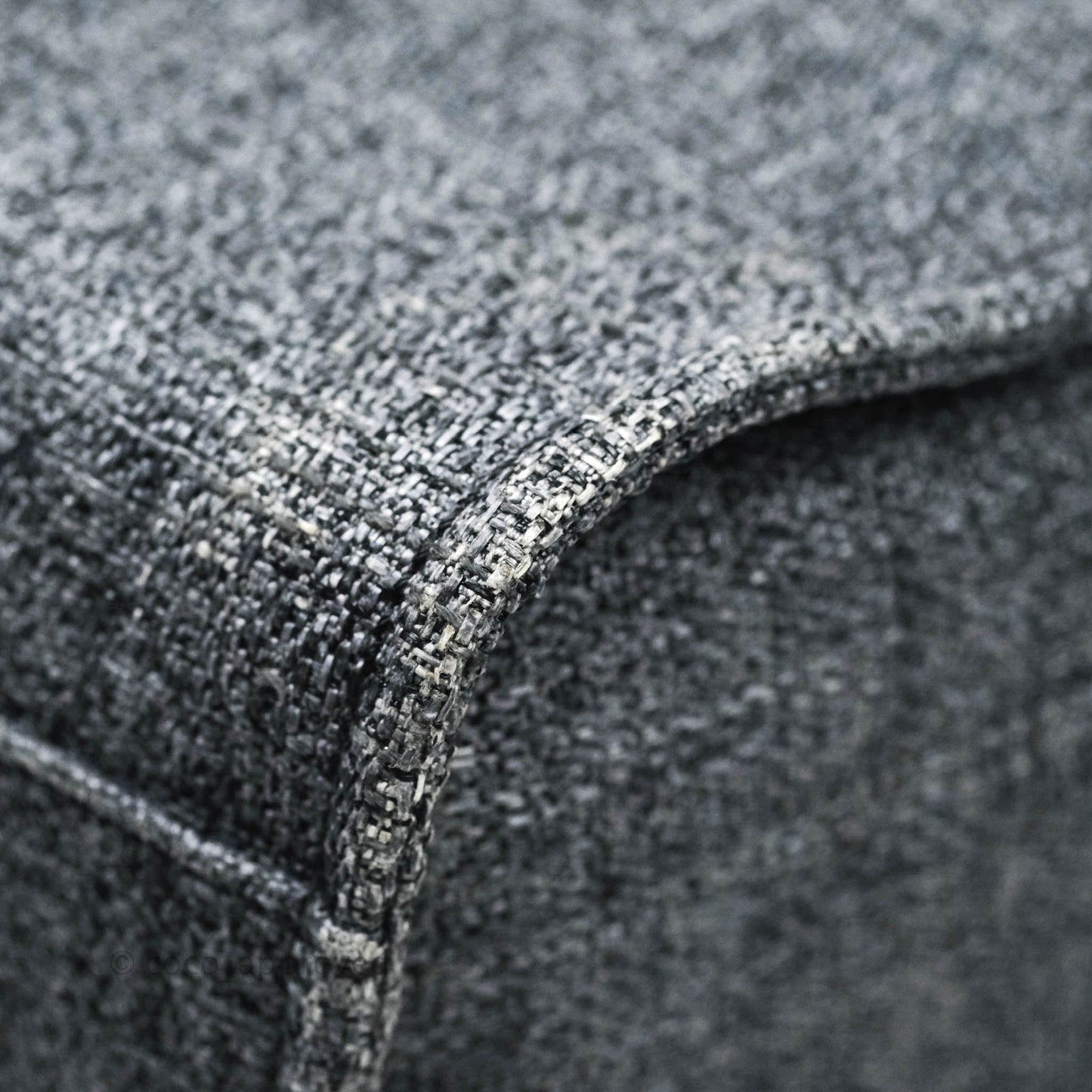 Chanel Large Deauville Charcoal Grey Canvas
