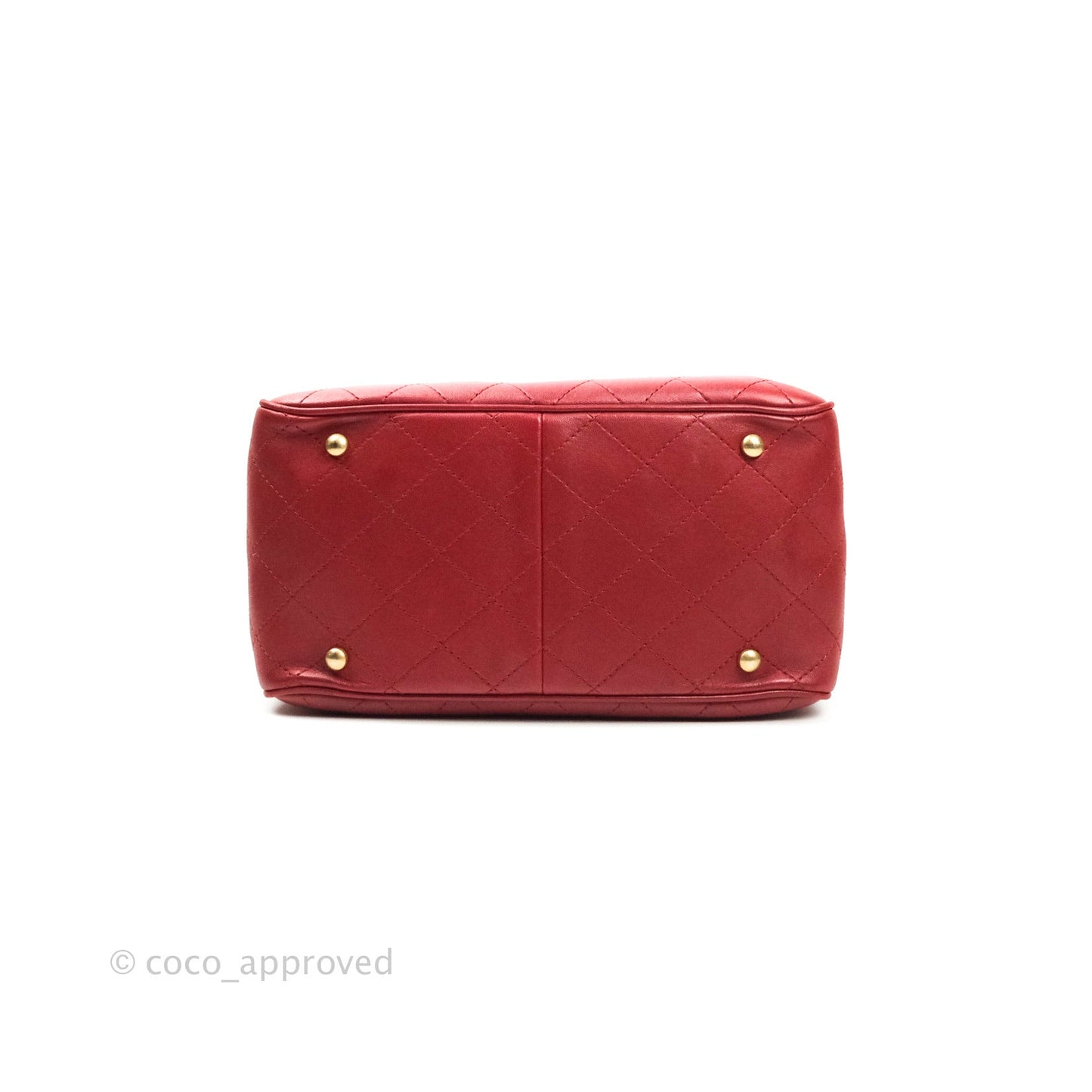 Chanel Egyptian Amulet Drawstring Bag Red Calfskin Stitched