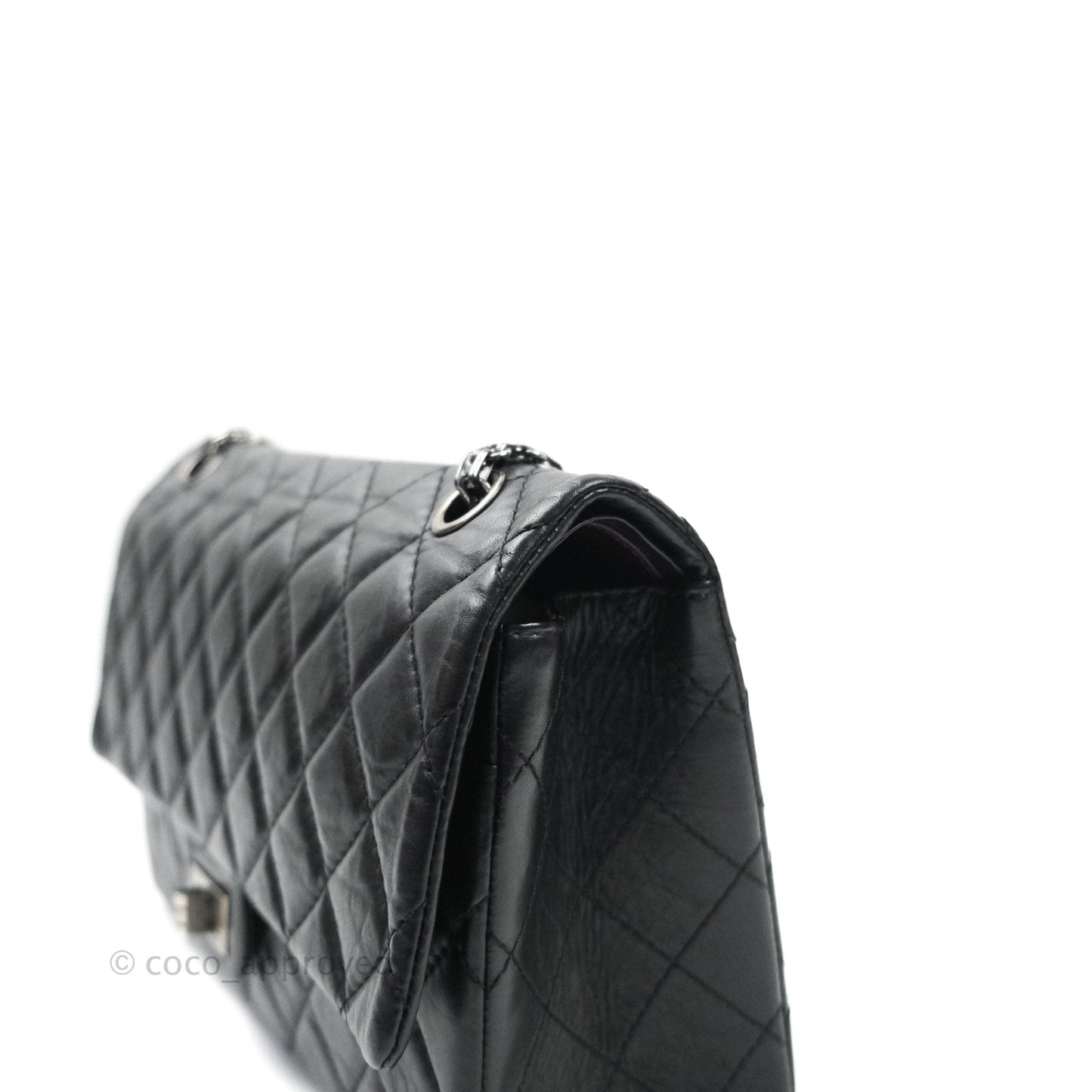 Chanel Reissue Quilted Aged Calfskin Black Ruthenium Hardware 226