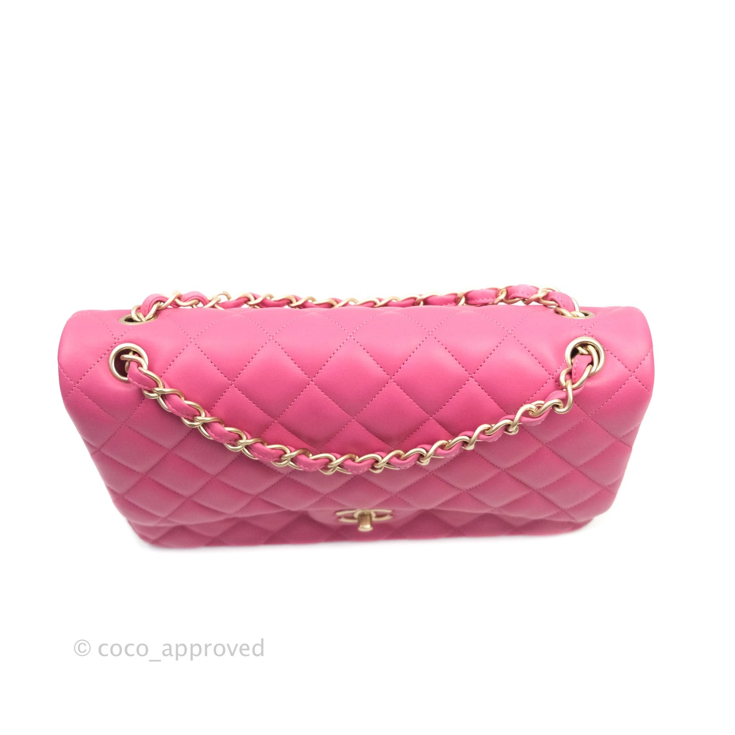 Chanel Jumbo Double Flap Pink Lambskin Gold Hardware⁣⁣