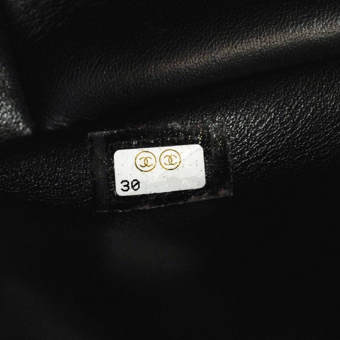 Chanel Leather Entwined Chain Bag Black Shiny Lambskin Aged Gold Hardware