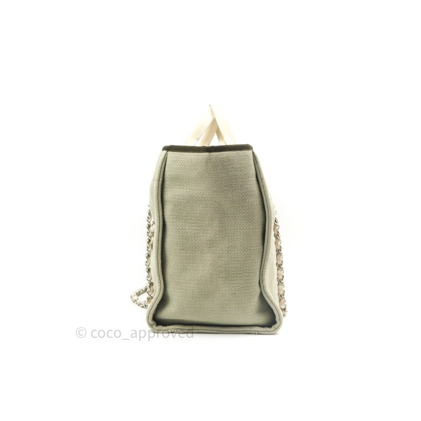 Chanel Canvas Large Deauville Tote Beige