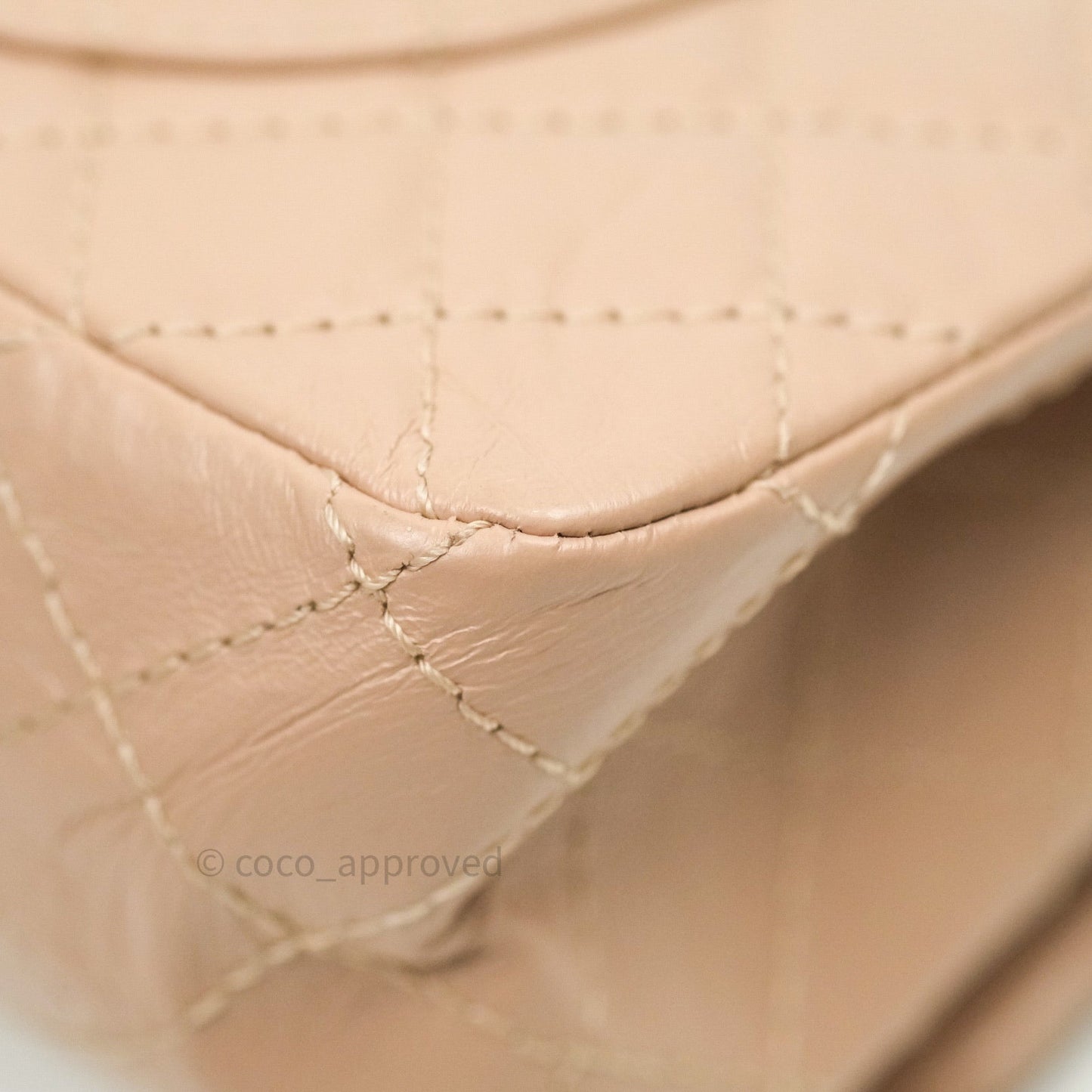 Chanel Reissue Quilted Aged Calfskin Beige Gold Hardware 226