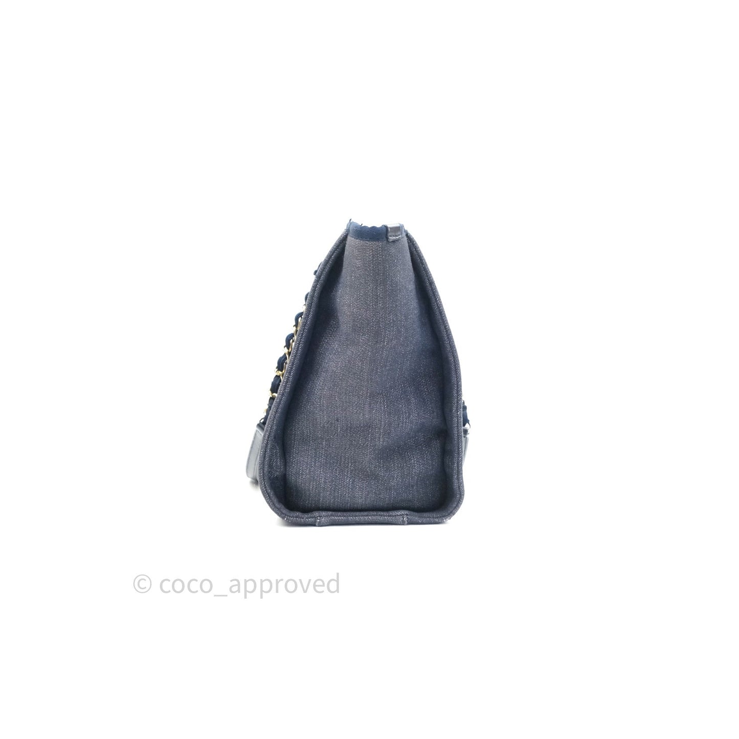 Chanel Denim Deauville Medium Tote Blue
