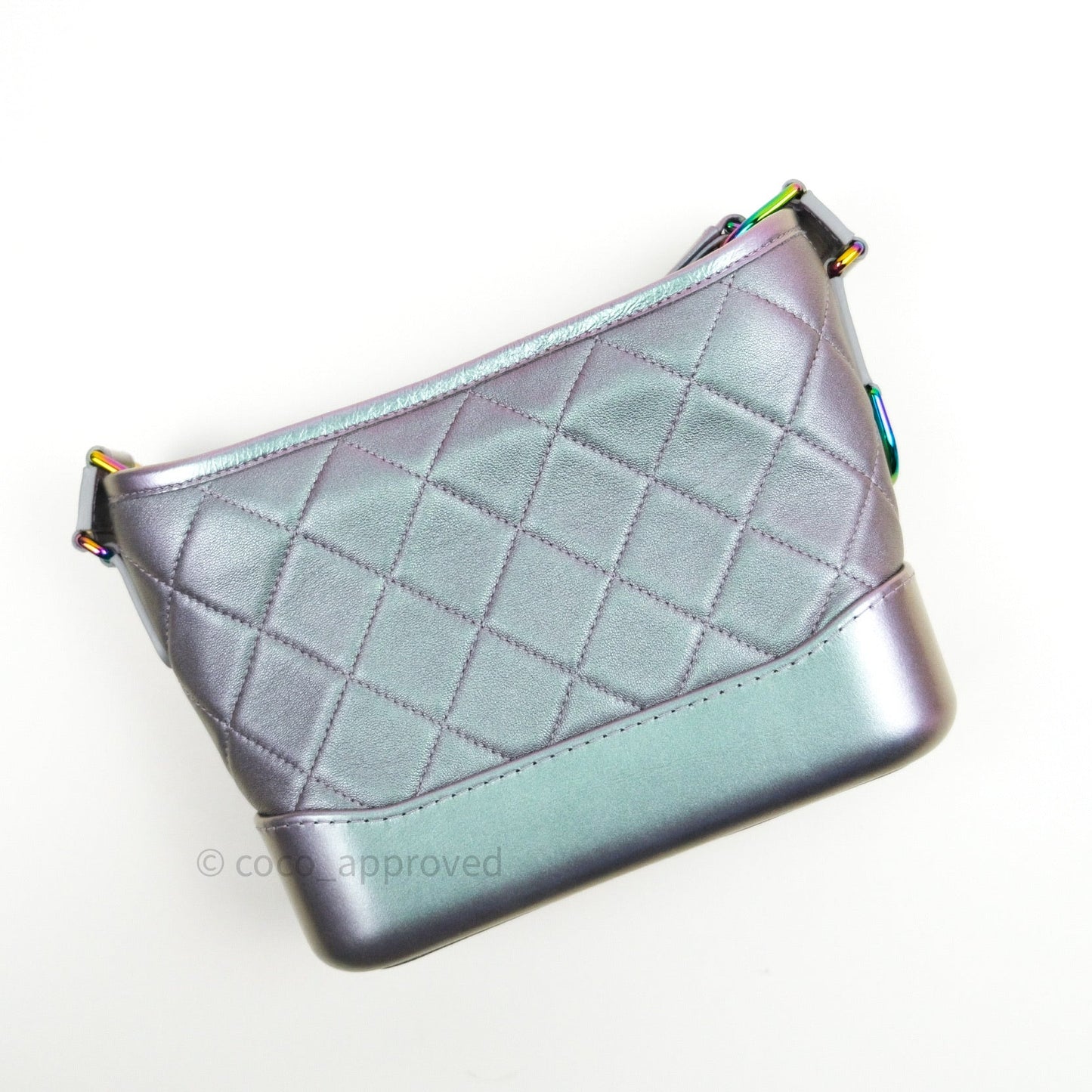Chanel Small Gabrielle Hobo Iridescent Purple Mixed Hardware