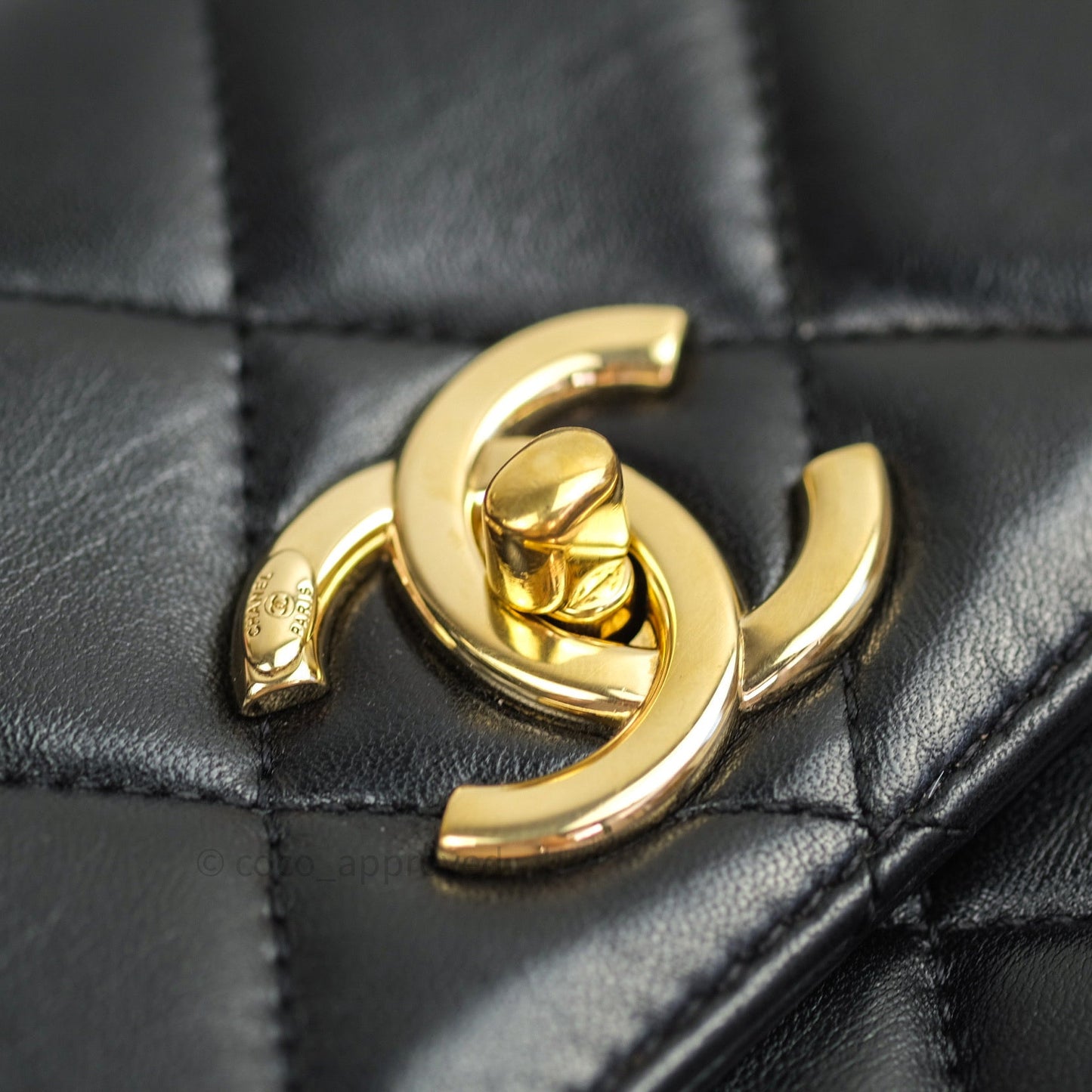 Chanel Trendy CC Small Black Lambskin Gold Hardware