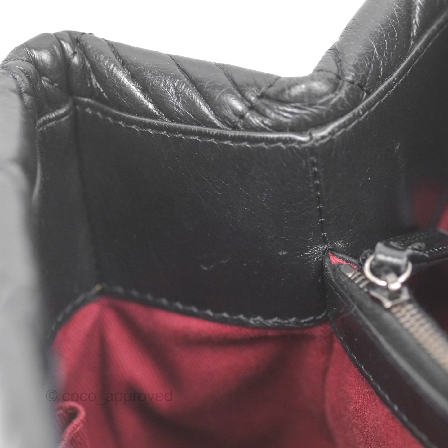 Chanel Large Shopping Tote Black Ruthenium Hardware