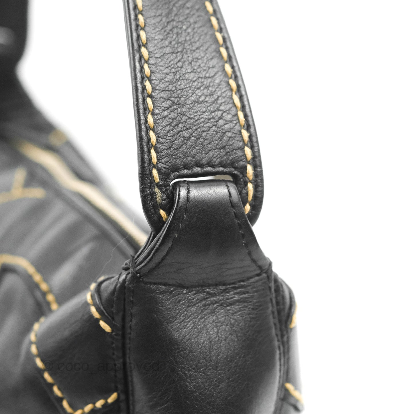 Chanel Vintage CC Shoulder Bag Black Calfskin