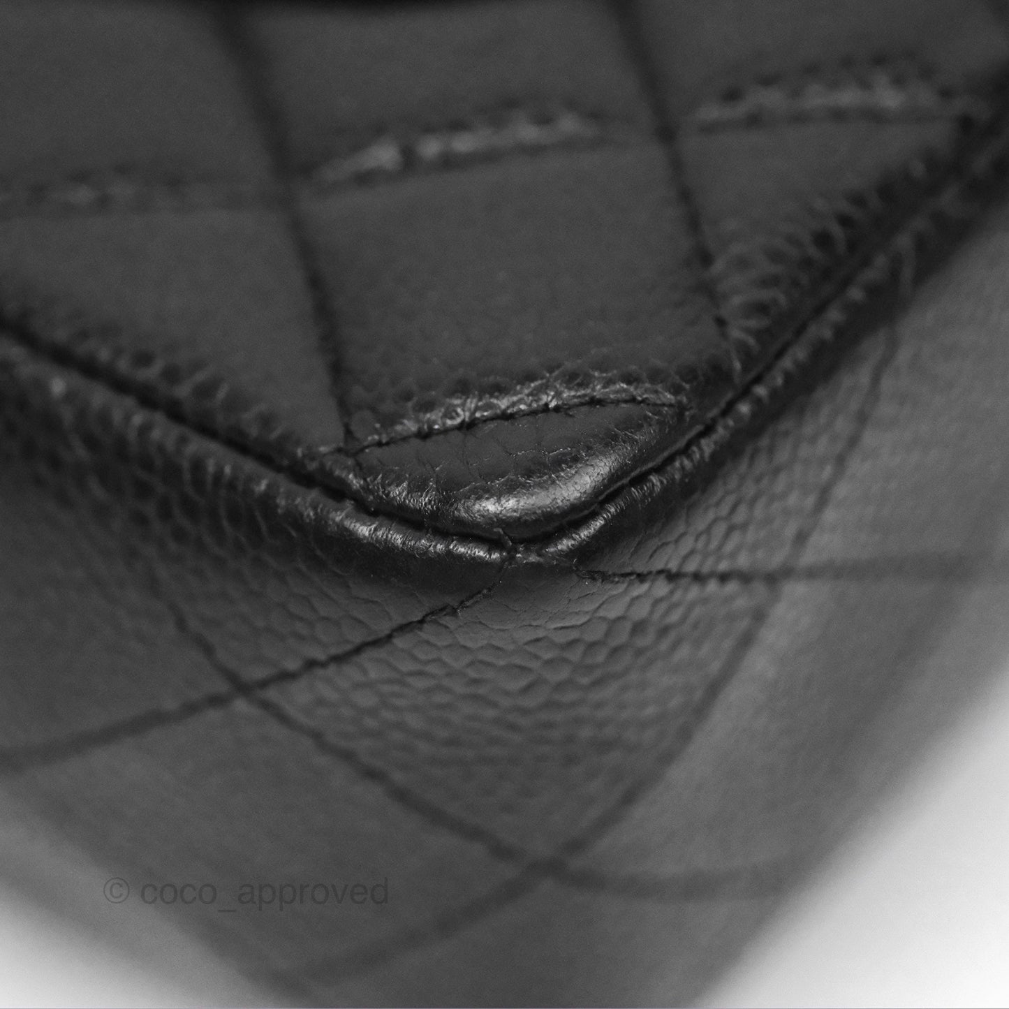 Chanel Small Classic Flap Quilted Black Caviar Silver Hardware