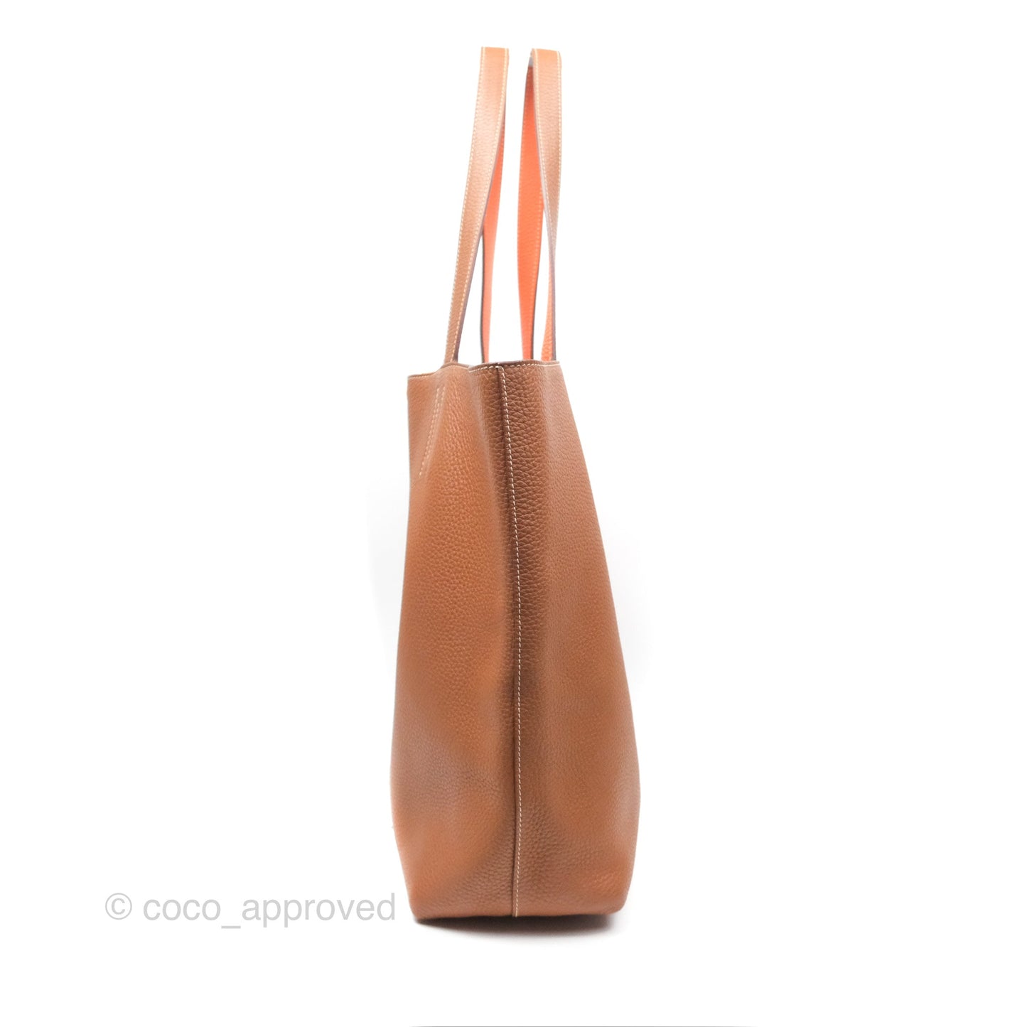 Hermès Double Sens Tote 36 Gold/ Orange Clemence
