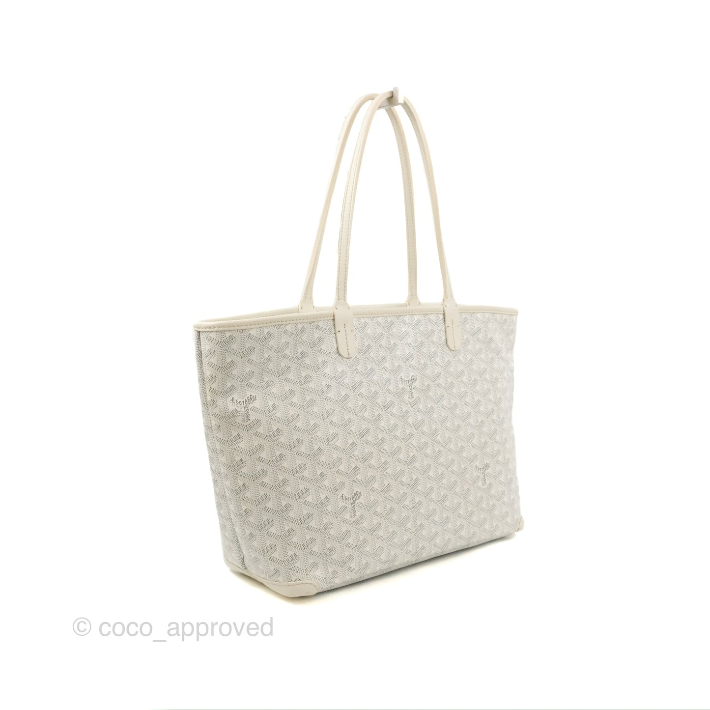 Goyard Artois Goyardine Canvas PM⁣⁣⁣⁣⁣⁣⁣⁣⁣⁣⁣⁣⁣⁣⁣⁣⁣⁣⁣⁣ White