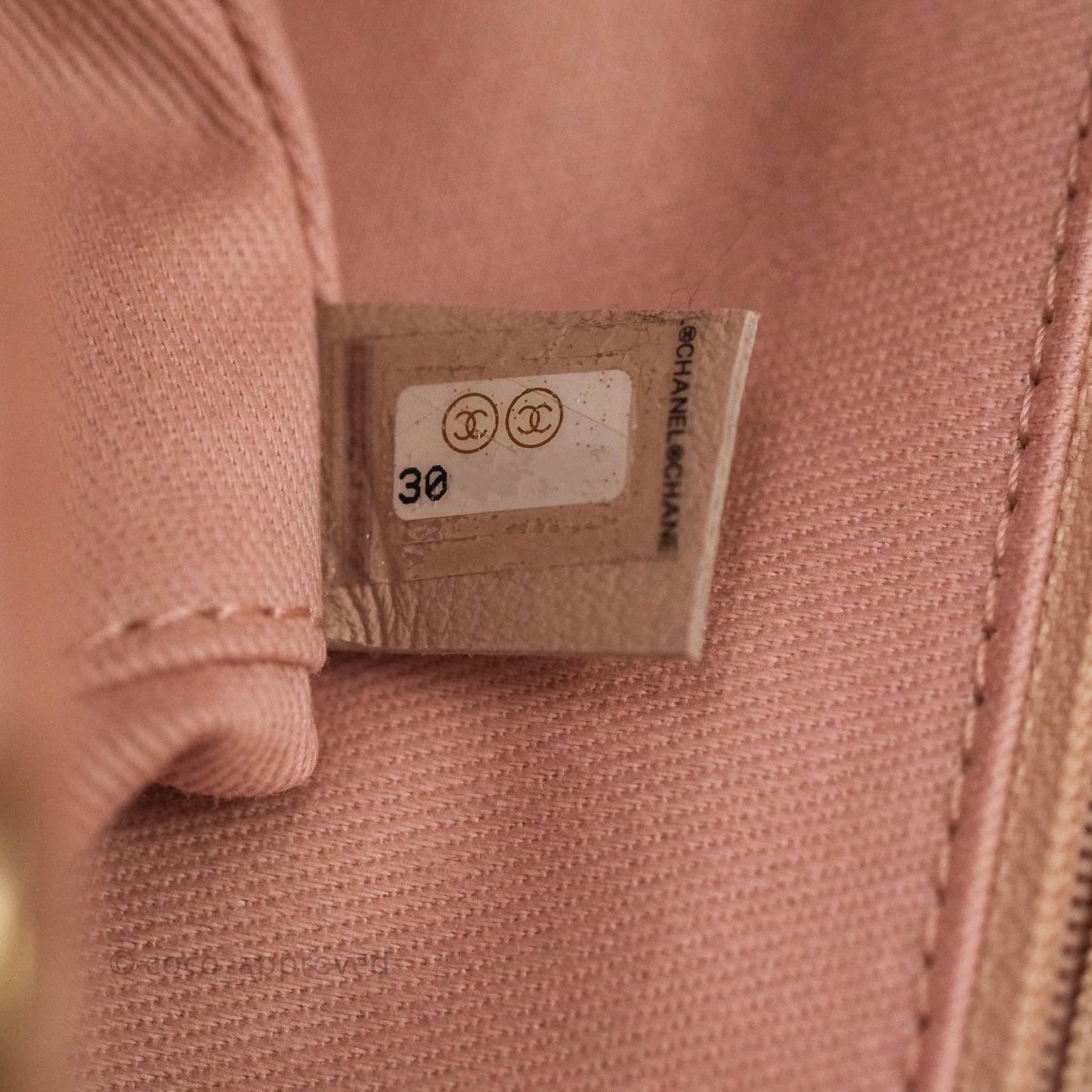 Chanel Large Deauville Pink Canvas 20A