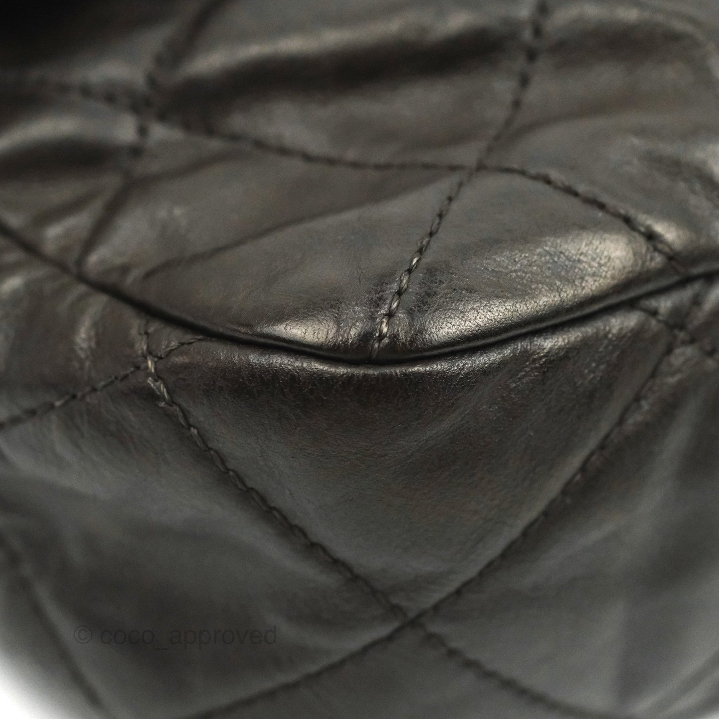Chanel Chic Quilted Flap Bag Iridescent Dark Brown Calfskin Ruthenium Hardware
