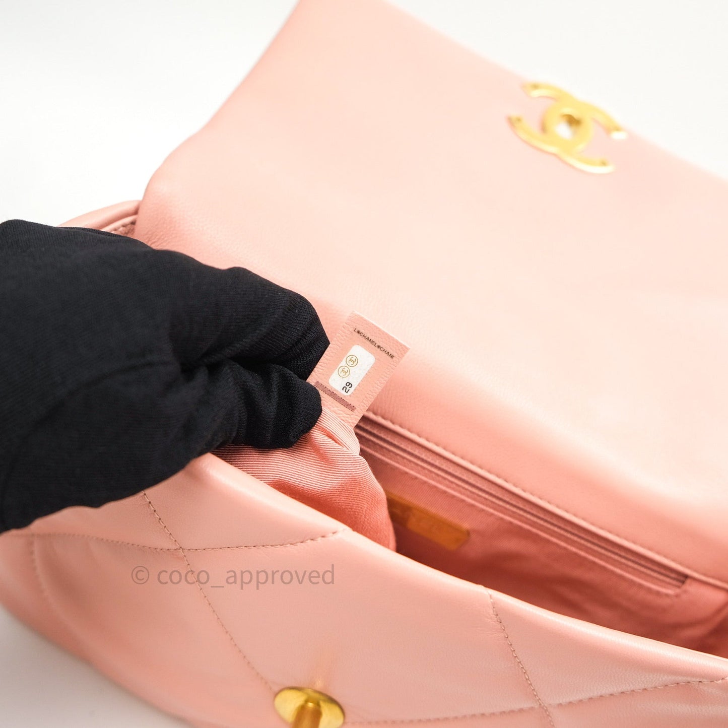 Chanel 19 Small Goatskin Rose Pink Mixed Hardware