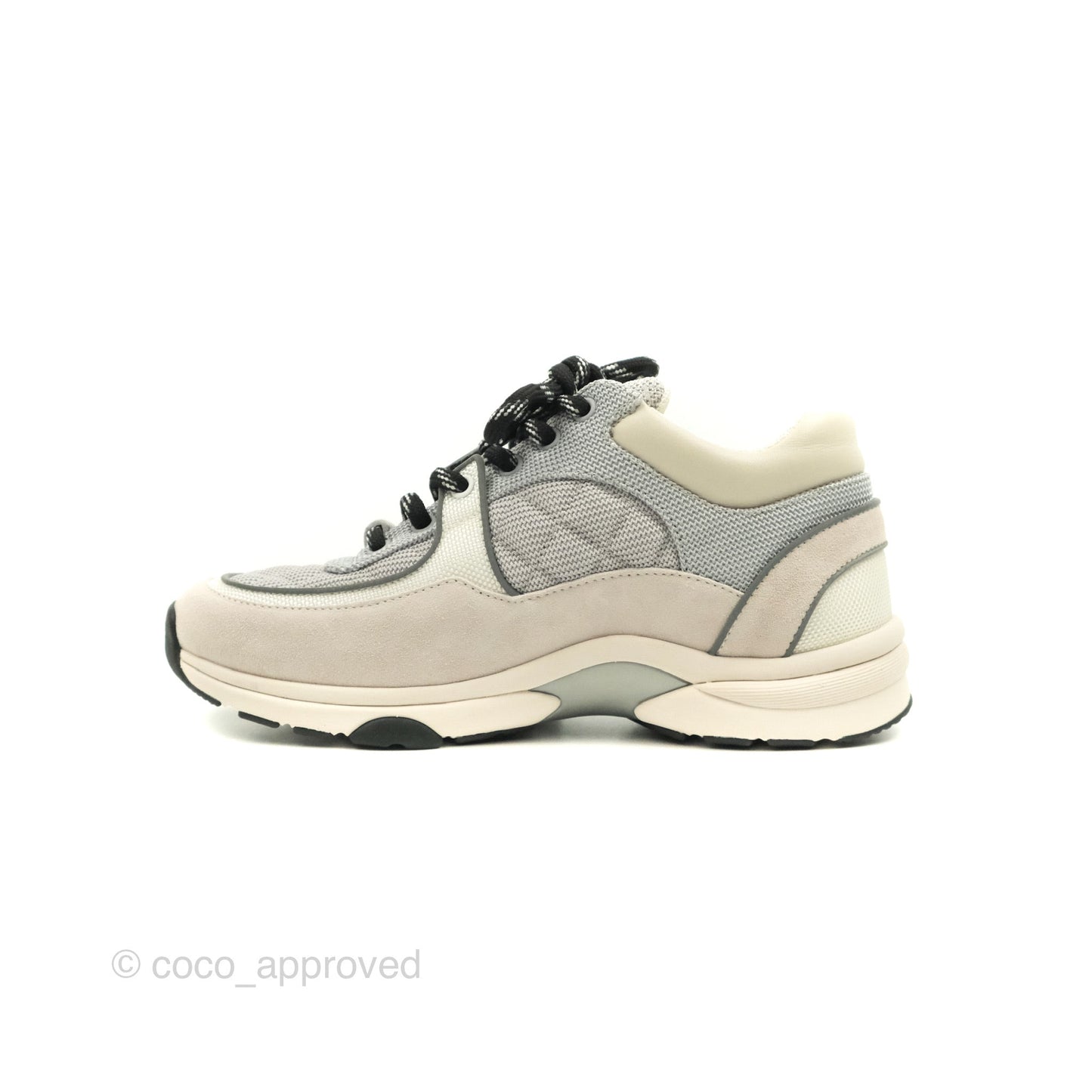 Chanel CC Fabric Trainers Size 37