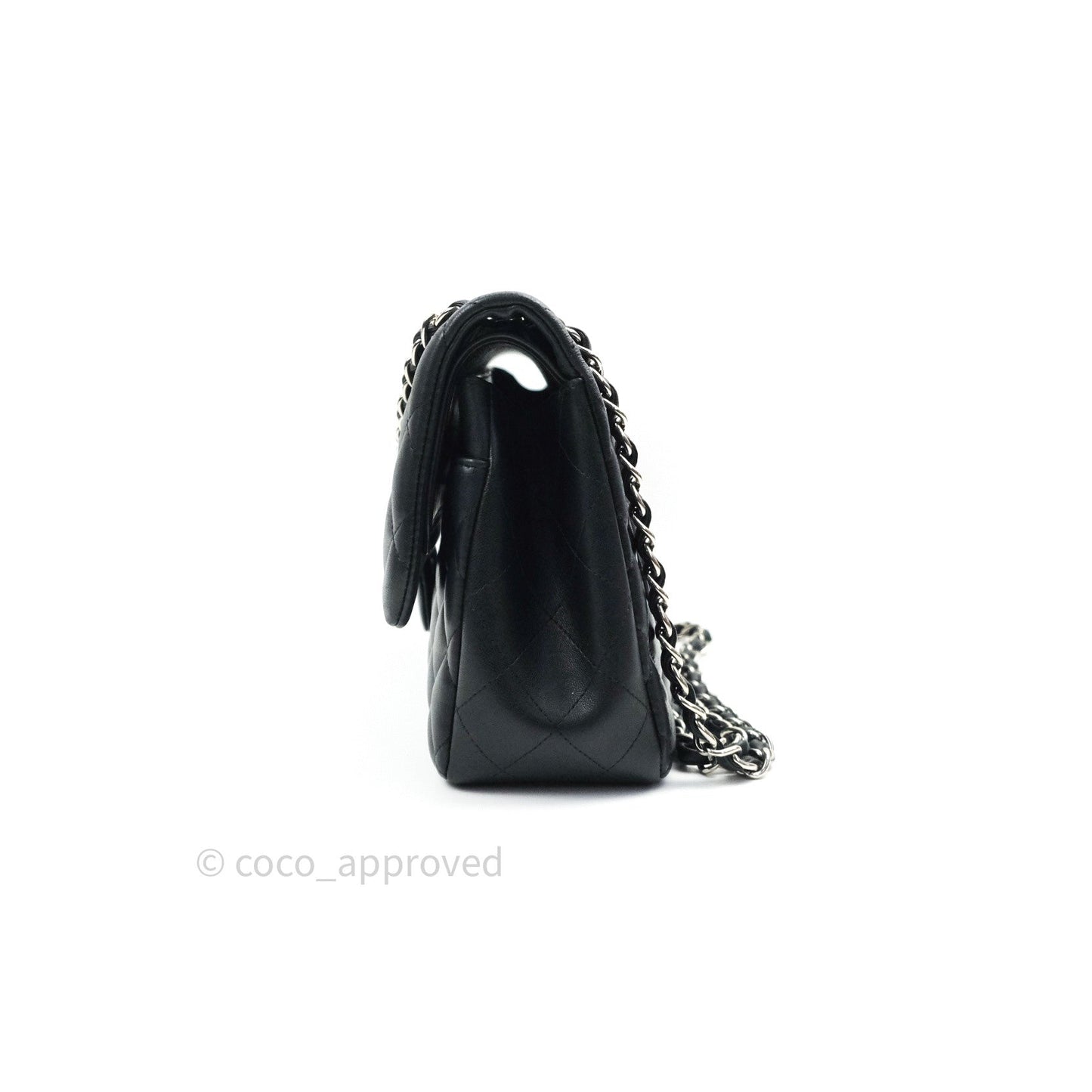 Chanel Jumbo Double Flap Black Lambskin Silver Hardware⁣⁣