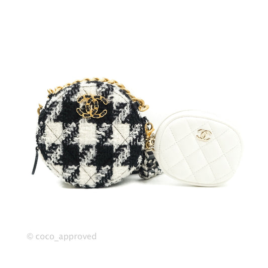 Chanel 19 Tweed Clutch with Chain & Coin Purse