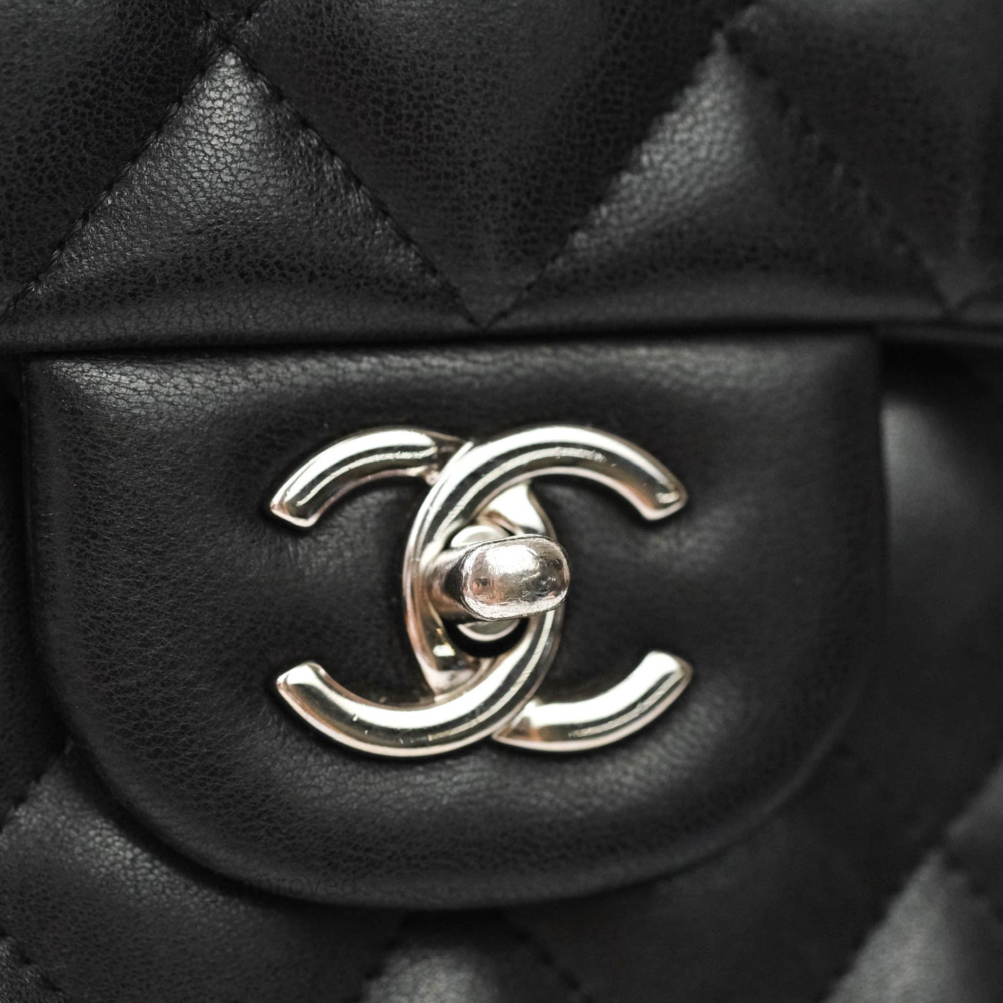 Chanel Jumbo Double Flap Black Lambskin Silver Hardware⁣⁣