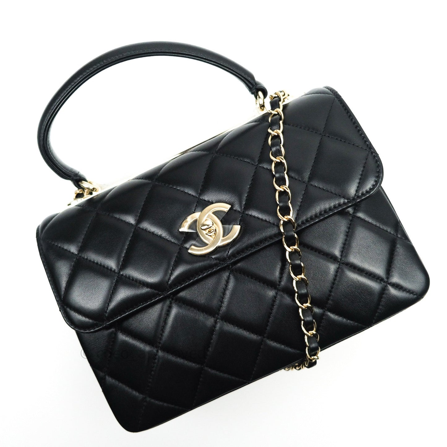 Chanel Trendy CC Small Black Lambskin Gold Hardware