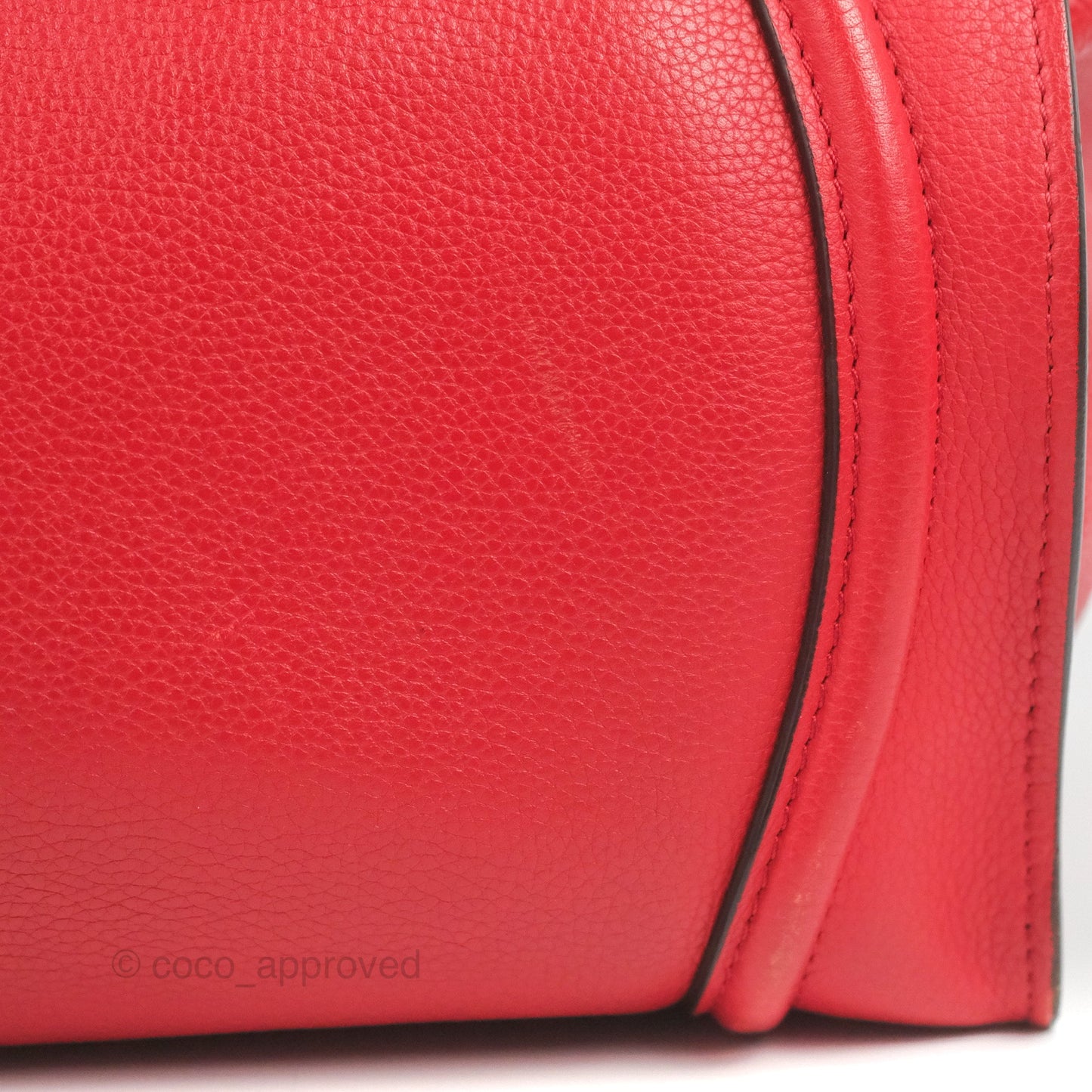 Celine Mini Luggage Bag Red Calfskin
