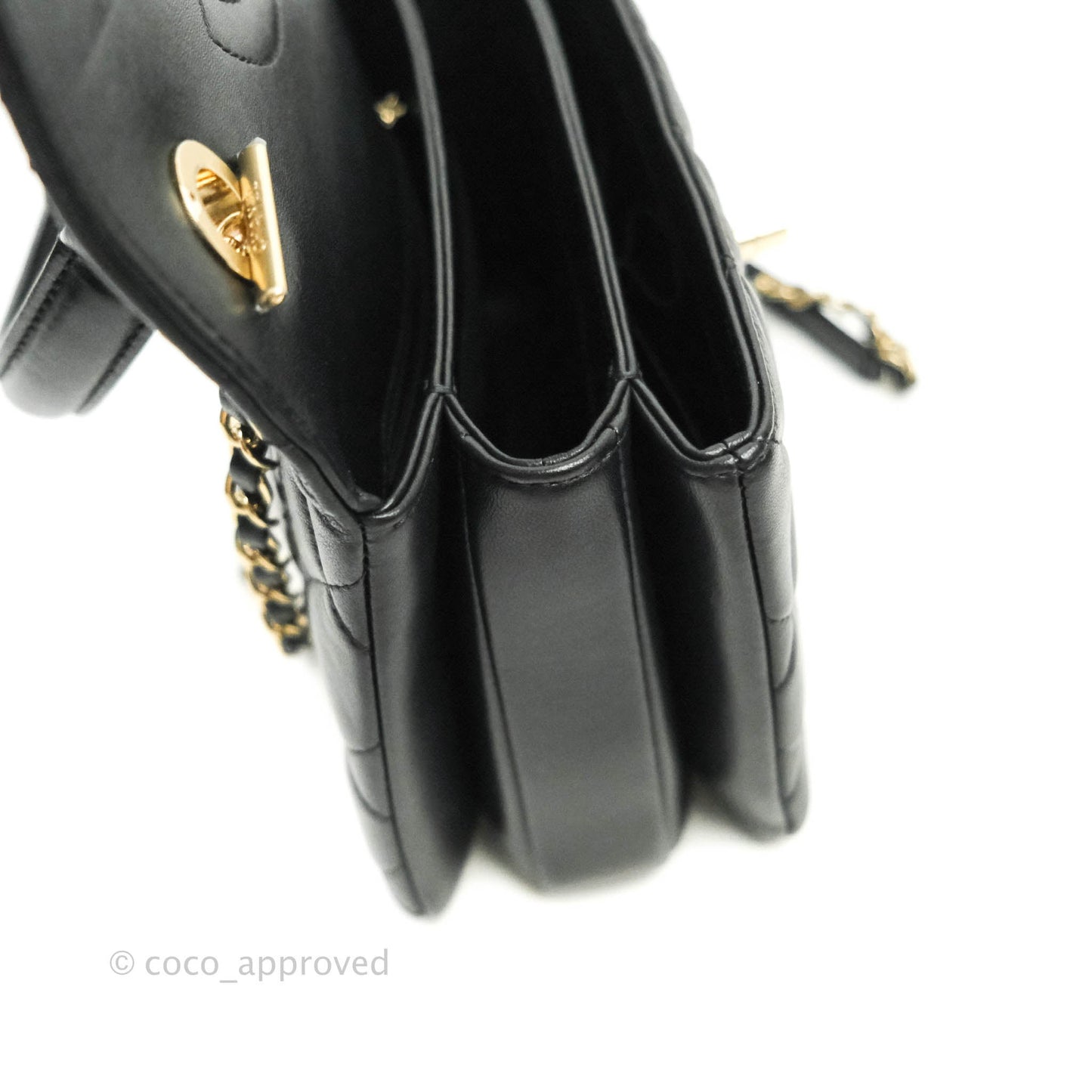 Chanel Trendy CC Small Black Lambskin Gold Hardware