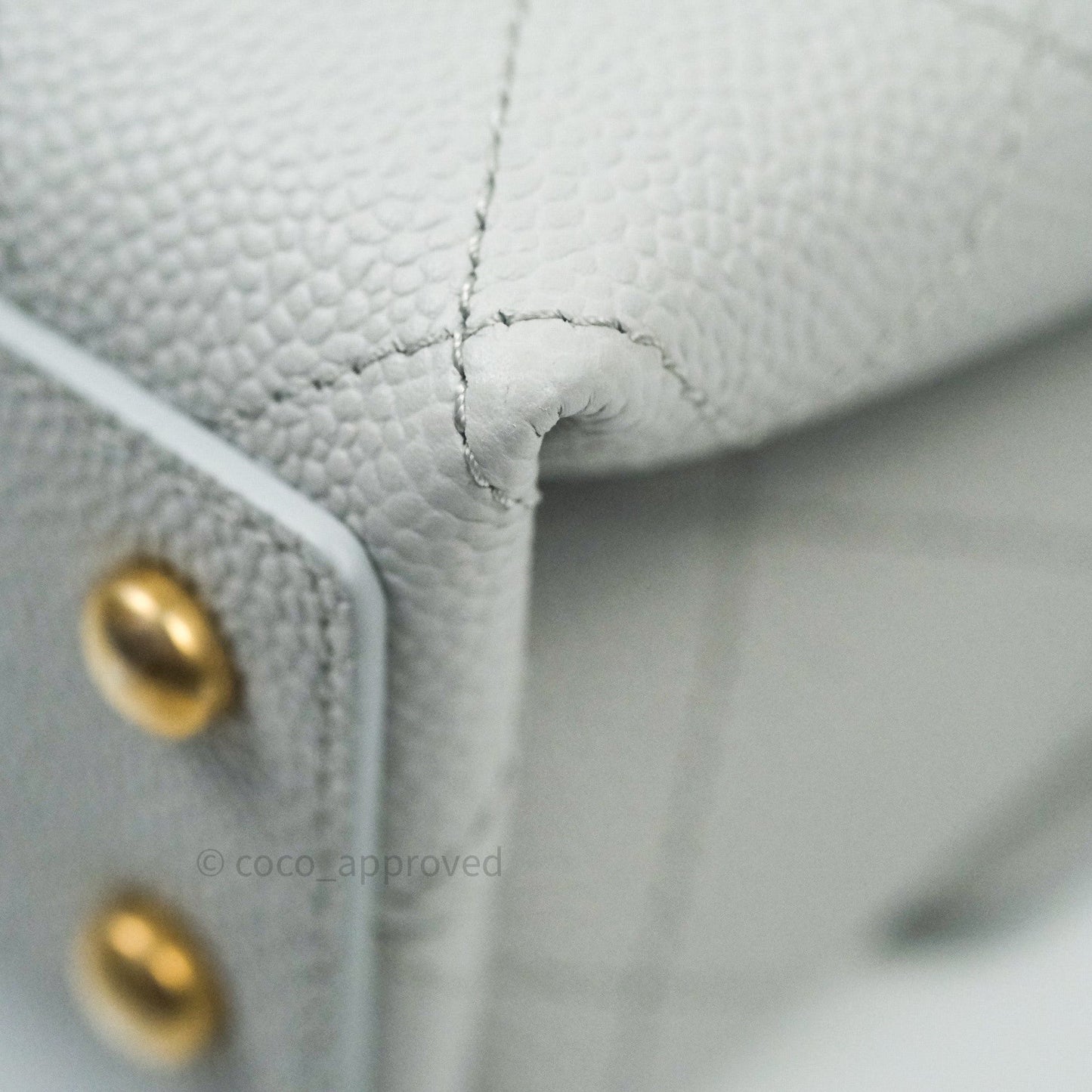 Chanel Chic Affinity Small Grained Calfskin Grey Gold Hardware