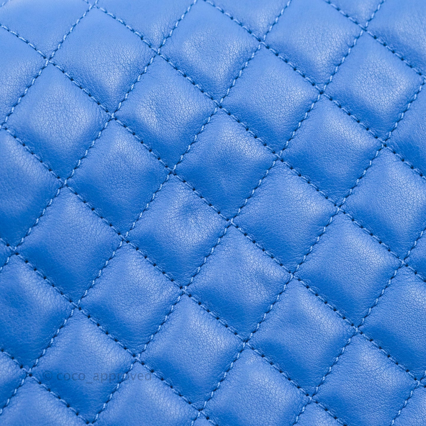 Chanel Quilted Medium Boy Blue Calfskin Gold Hardware