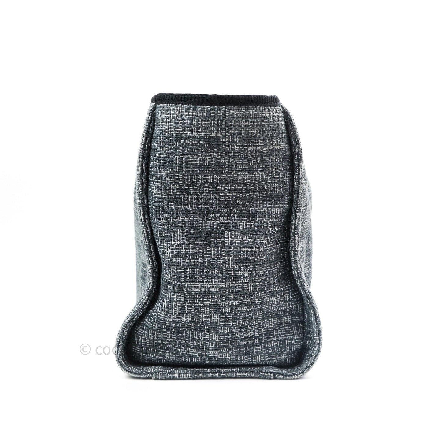 Chanel Large Deauville Charcoal Grey Canvas