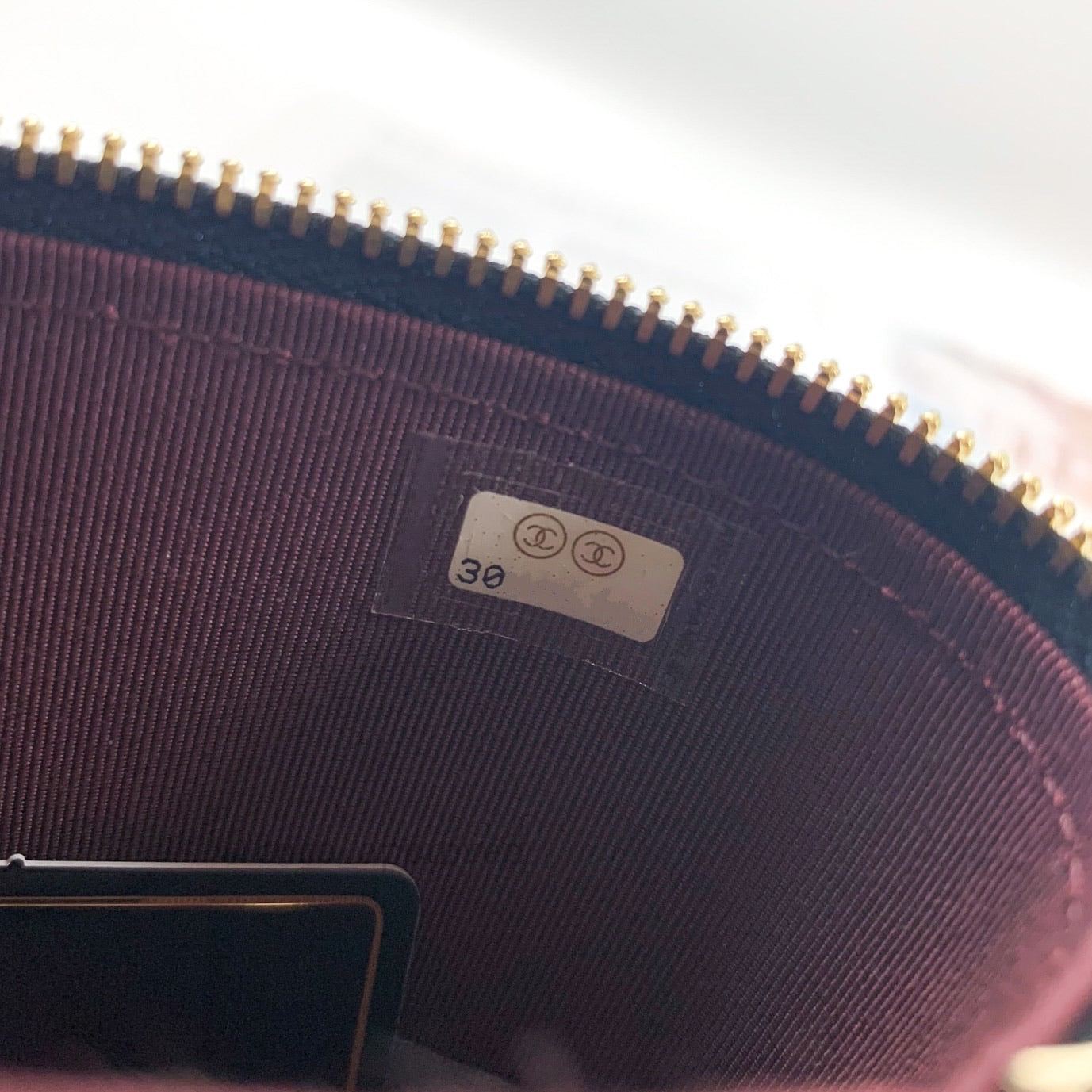 Chanel Vanity Phone Holder With Chain Black Caviar Gold Hardware