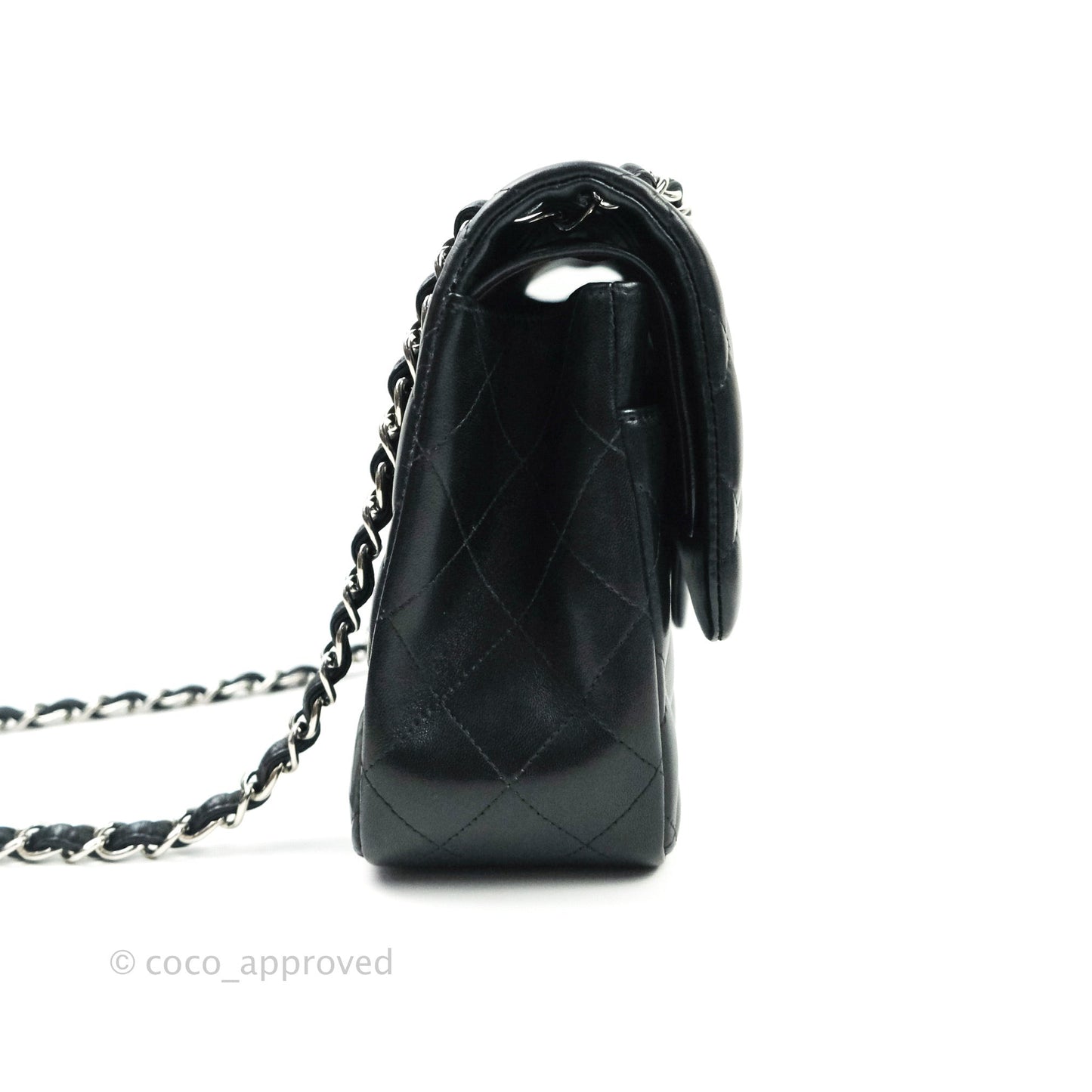 Chanel Jumbo Double Flap Black Lambskin Silver Hardware⁣⁣