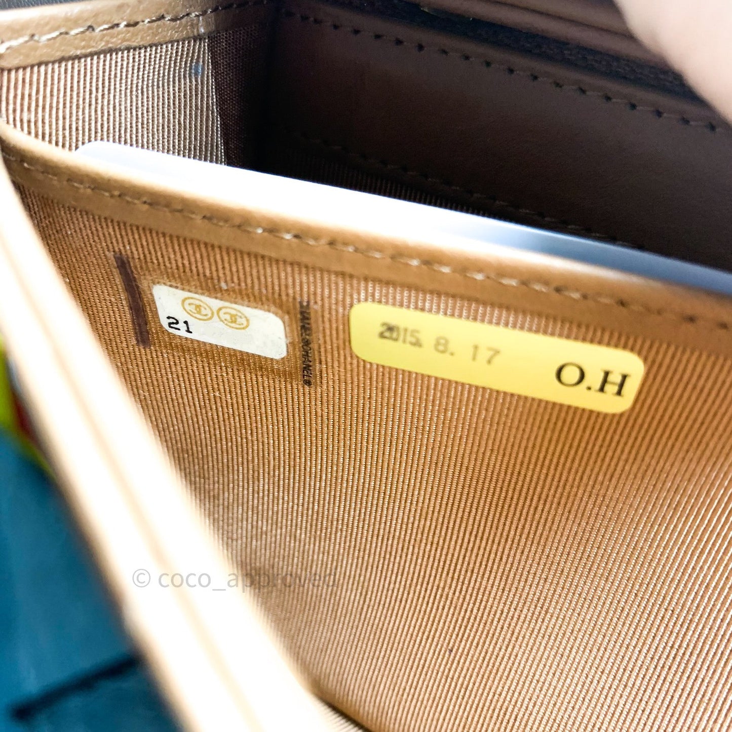 Chanel Dark Beige Lambskin Gold Hardware Long Wallet