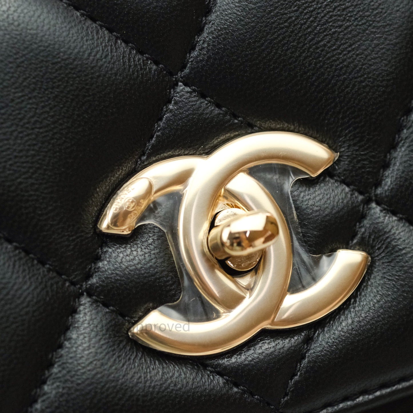 Chanel Trendy CC Small Black Lambskin Gold Hardware