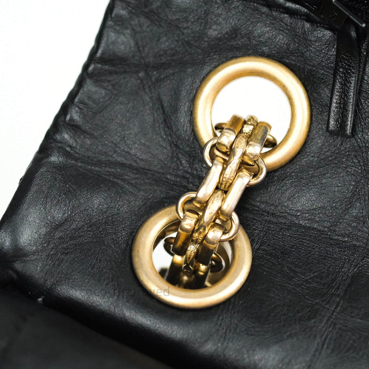Chanel Reissue Quilted Aged Calfskin Black Gold Hardware 226