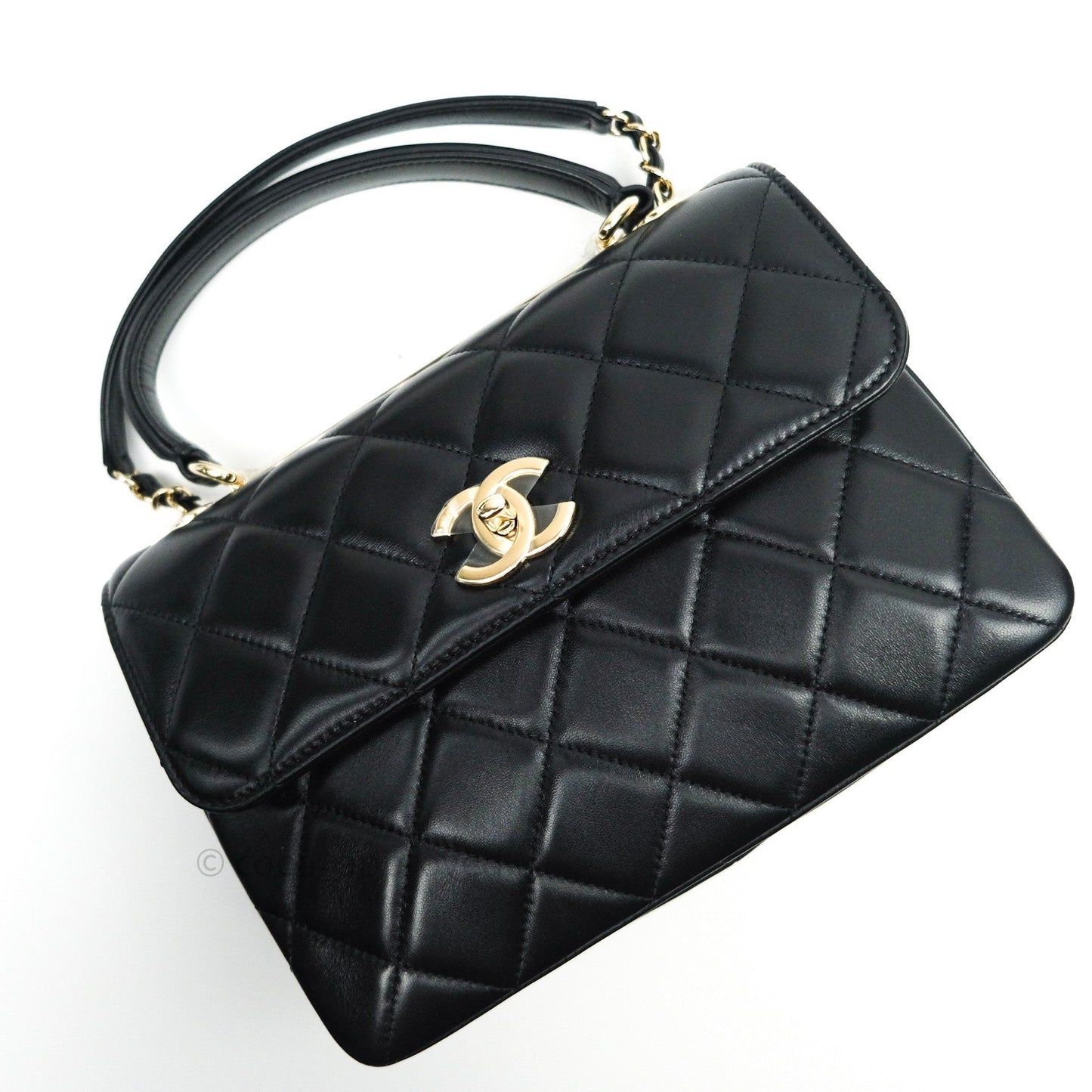 Chanel Trendy CC Small Black Lambskin Gold Hardware