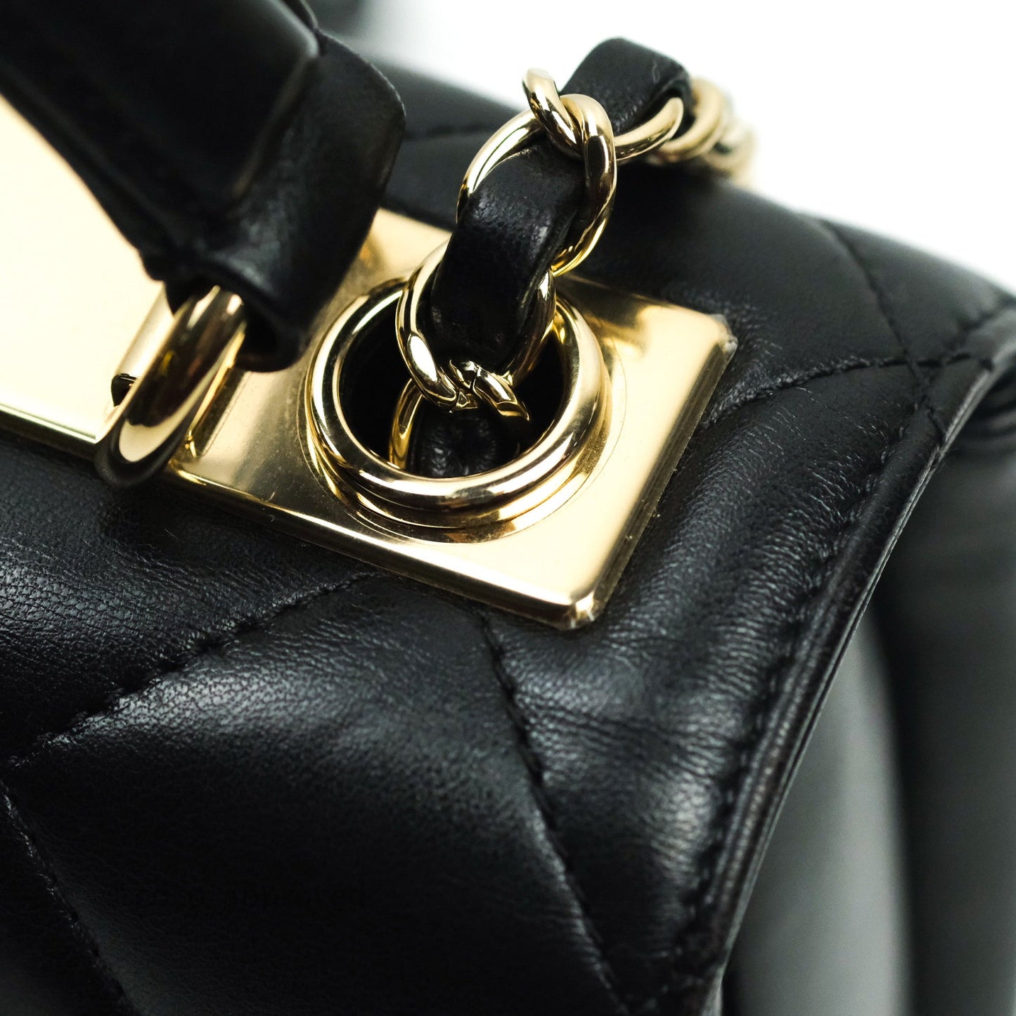 Chanel Trendy CC Small Black Lambskin Gold Hardware