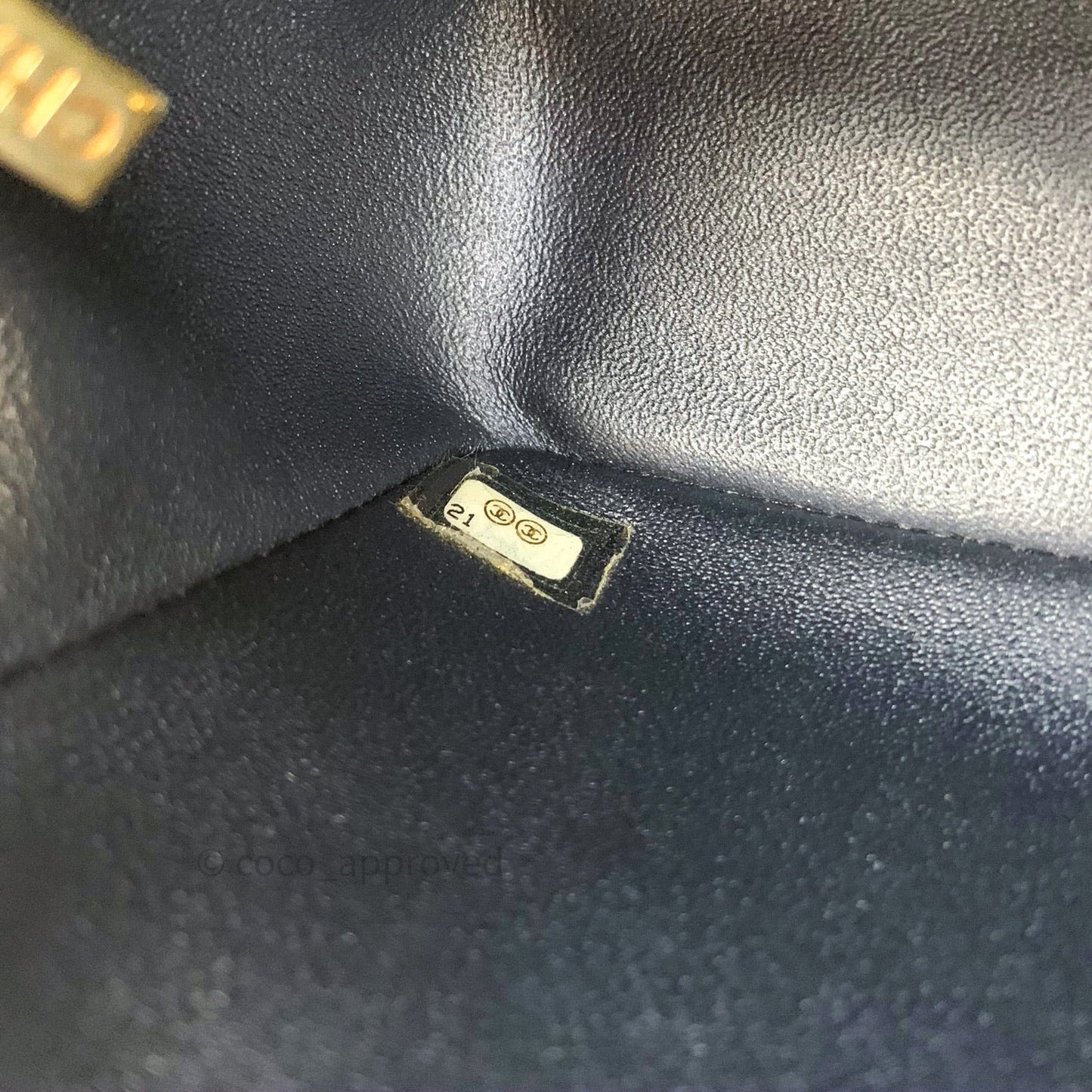 Chanel Metallic Calfskin Quilted Pixel Effect Mini Rectangular Flap Black Gold Hardware