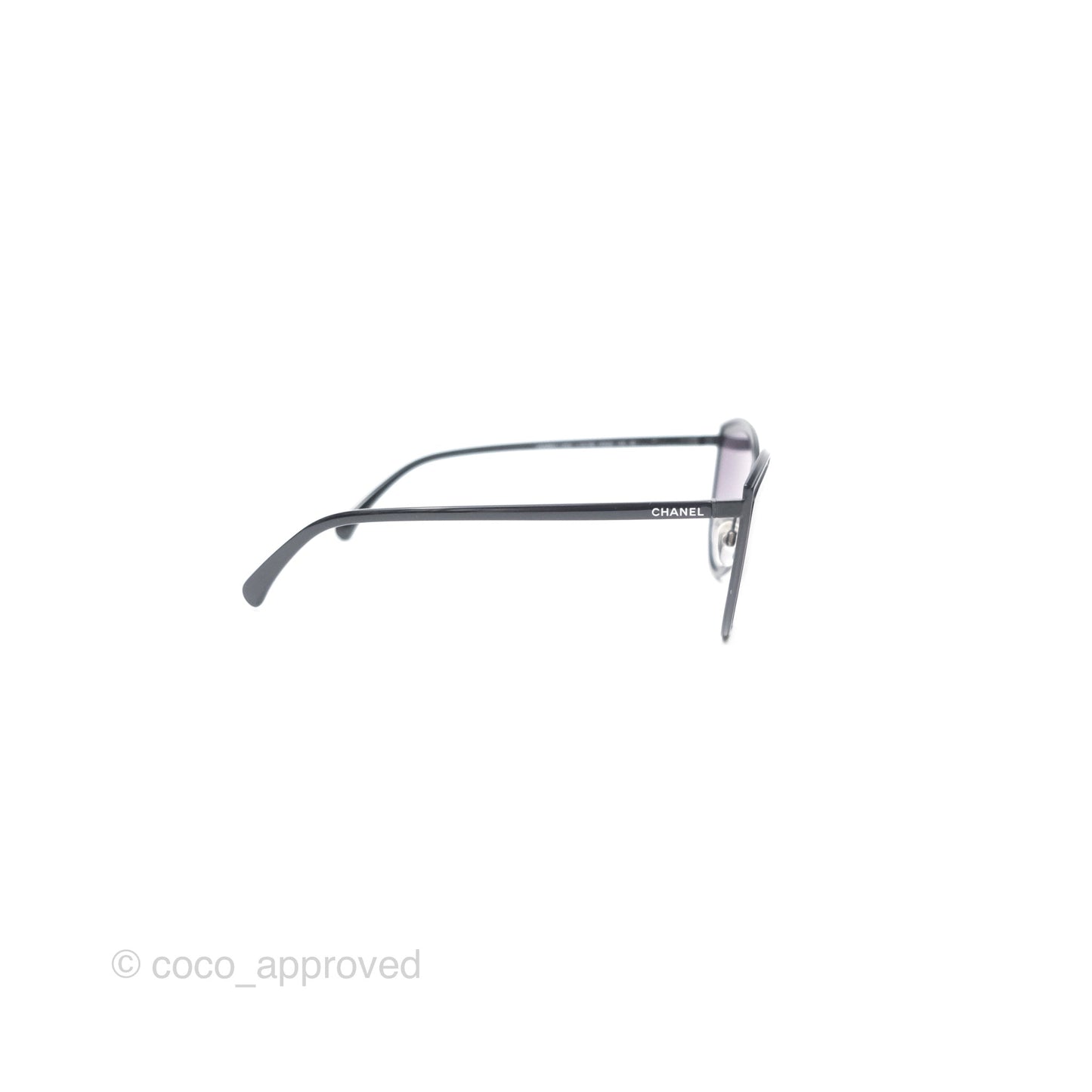 Chanel Cat Eye Sunglasses Matte Black