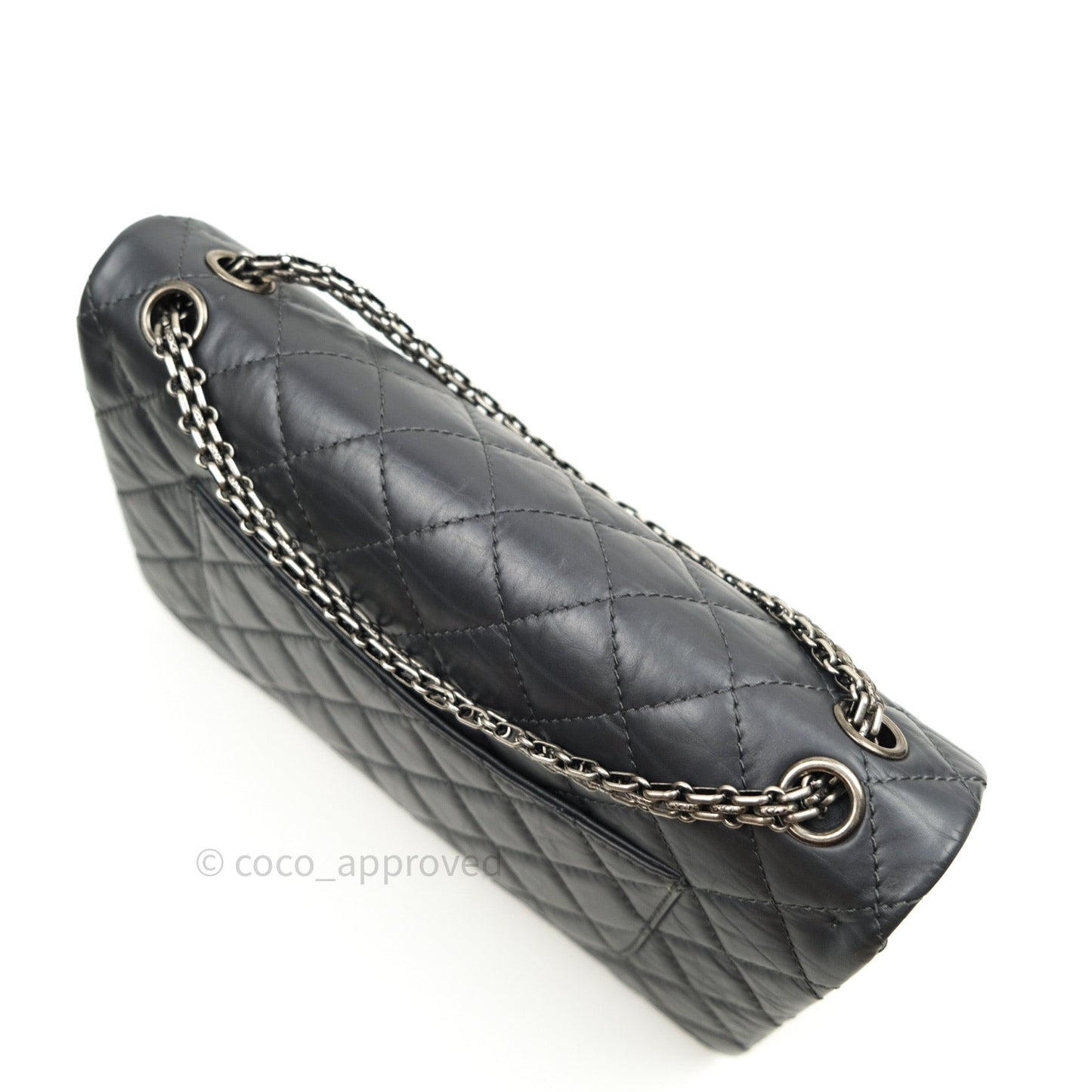 Chanel Reissue Quilted Aged Calfskin Dark Grey Ruthenium Hardware 226