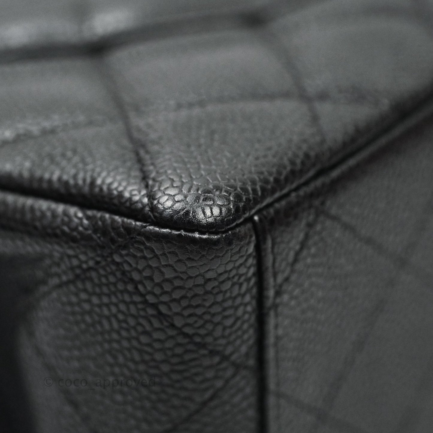 Chanel Single Flap Maxi Caviar Black Silver Hardware