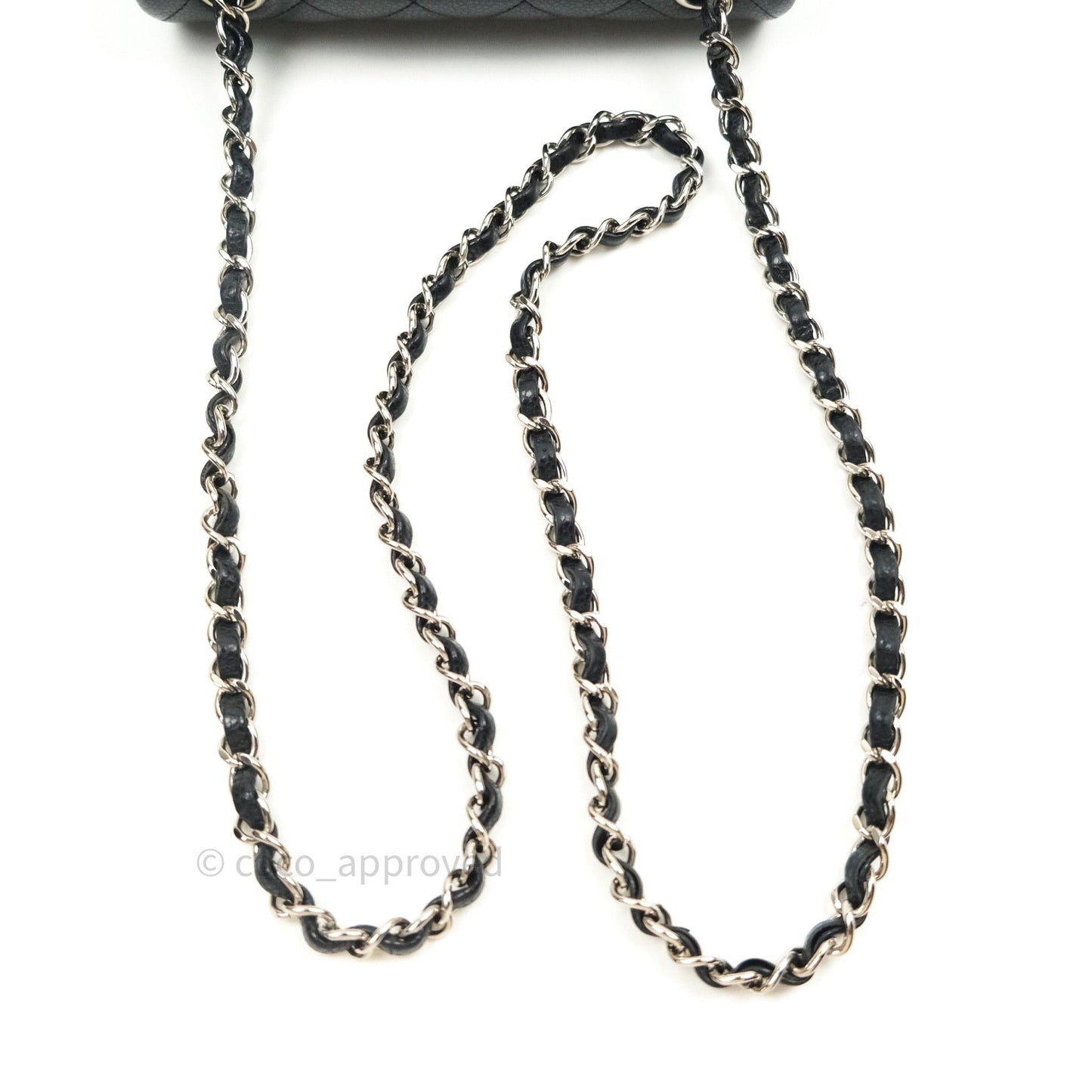 Chanel Quilted Mini Rectangular Black Caviar Silver Hardware