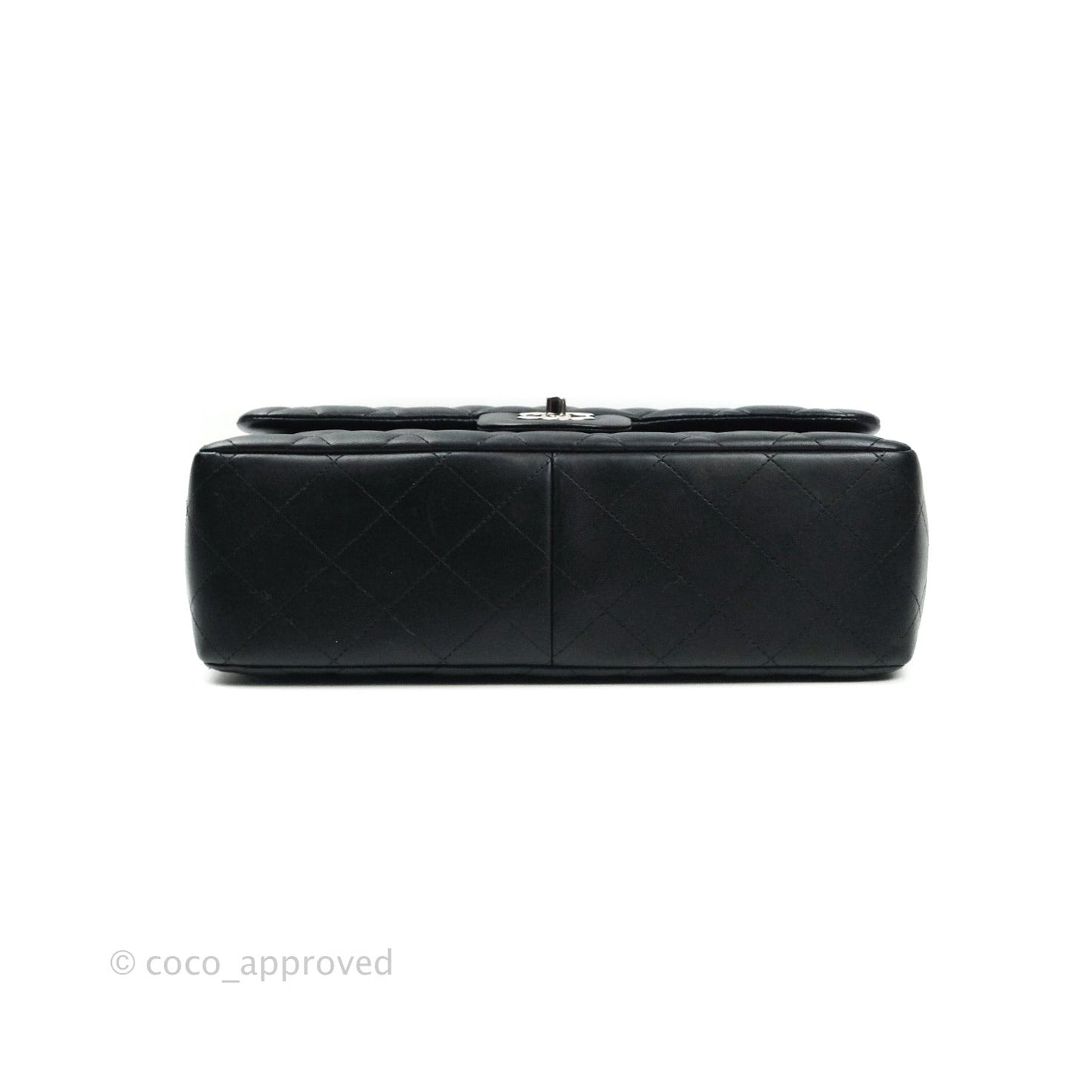 Chanel Jumbo Double Flap Black Lambskin Silver Hardware⁣⁣