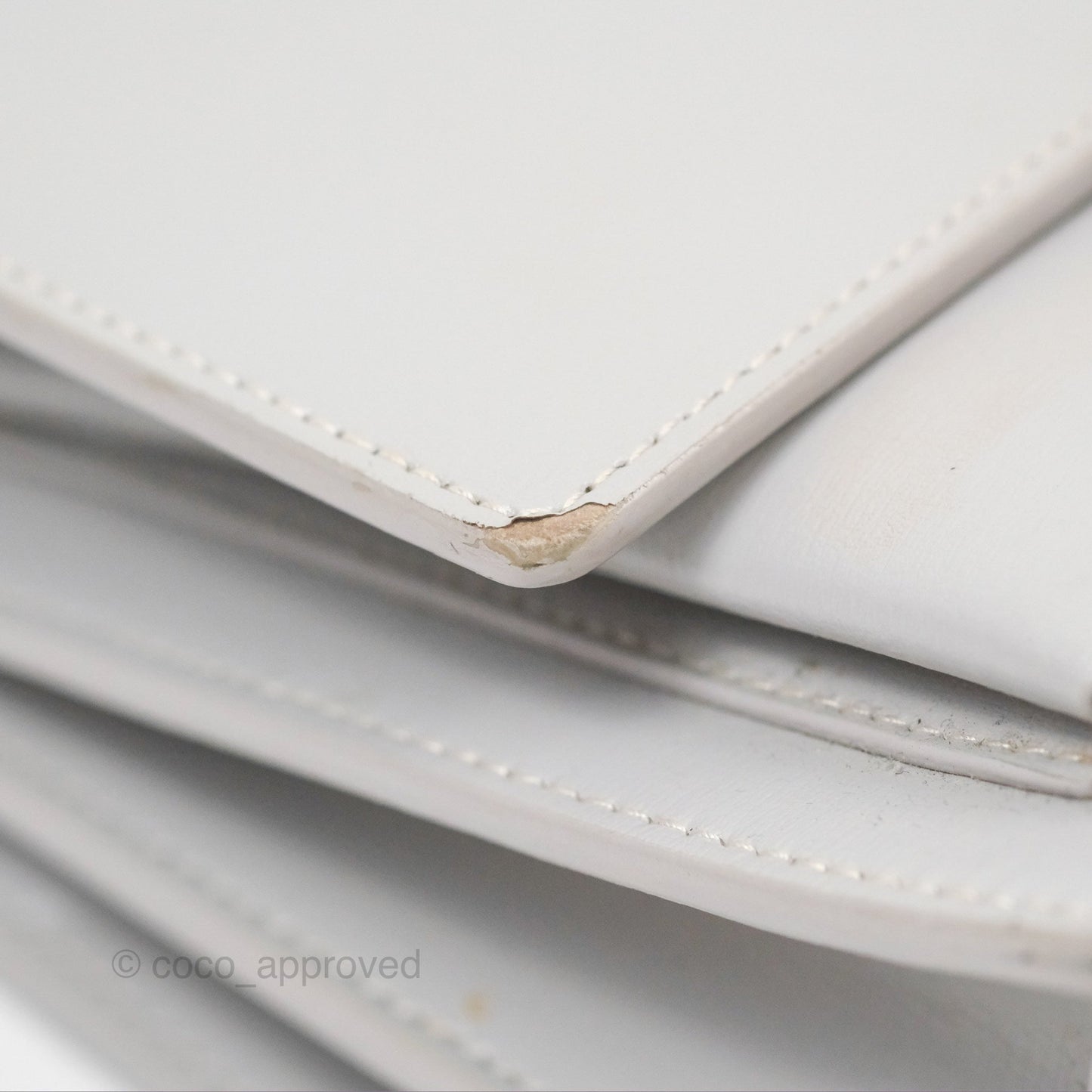 Saint Laurent Sunset Medium Light Grey Calfskin Silver Hardware