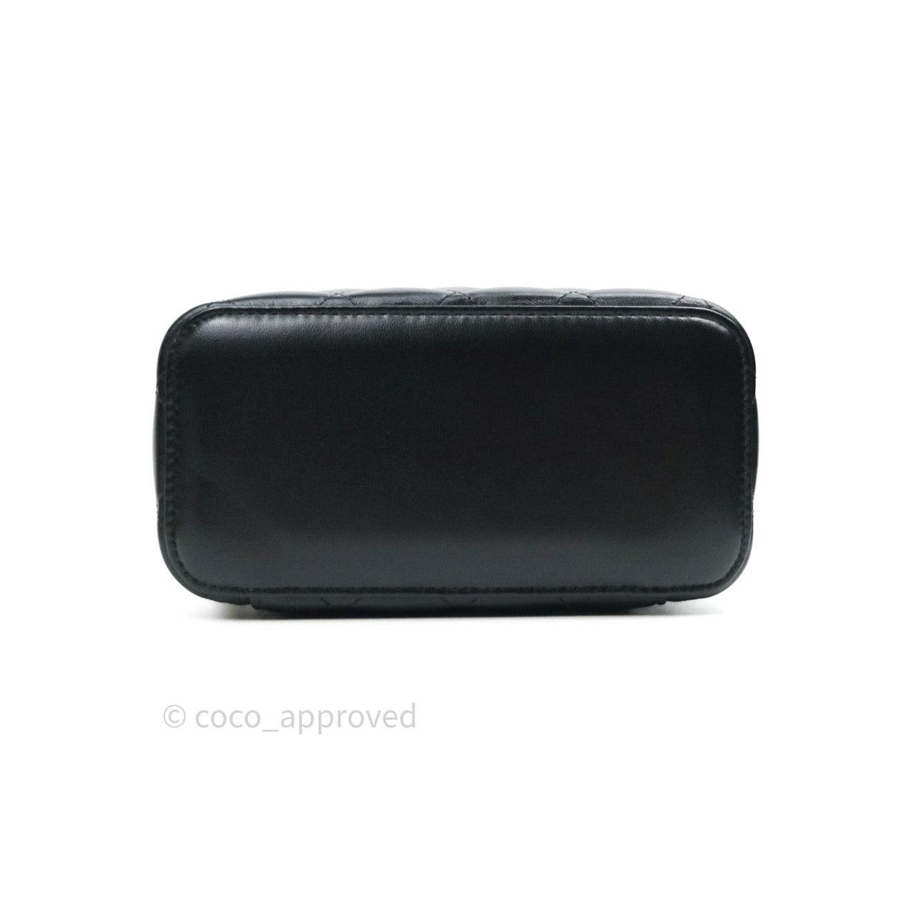 Chanel Vanity Rectangular Classic Black Lambskin Gold Hardware
