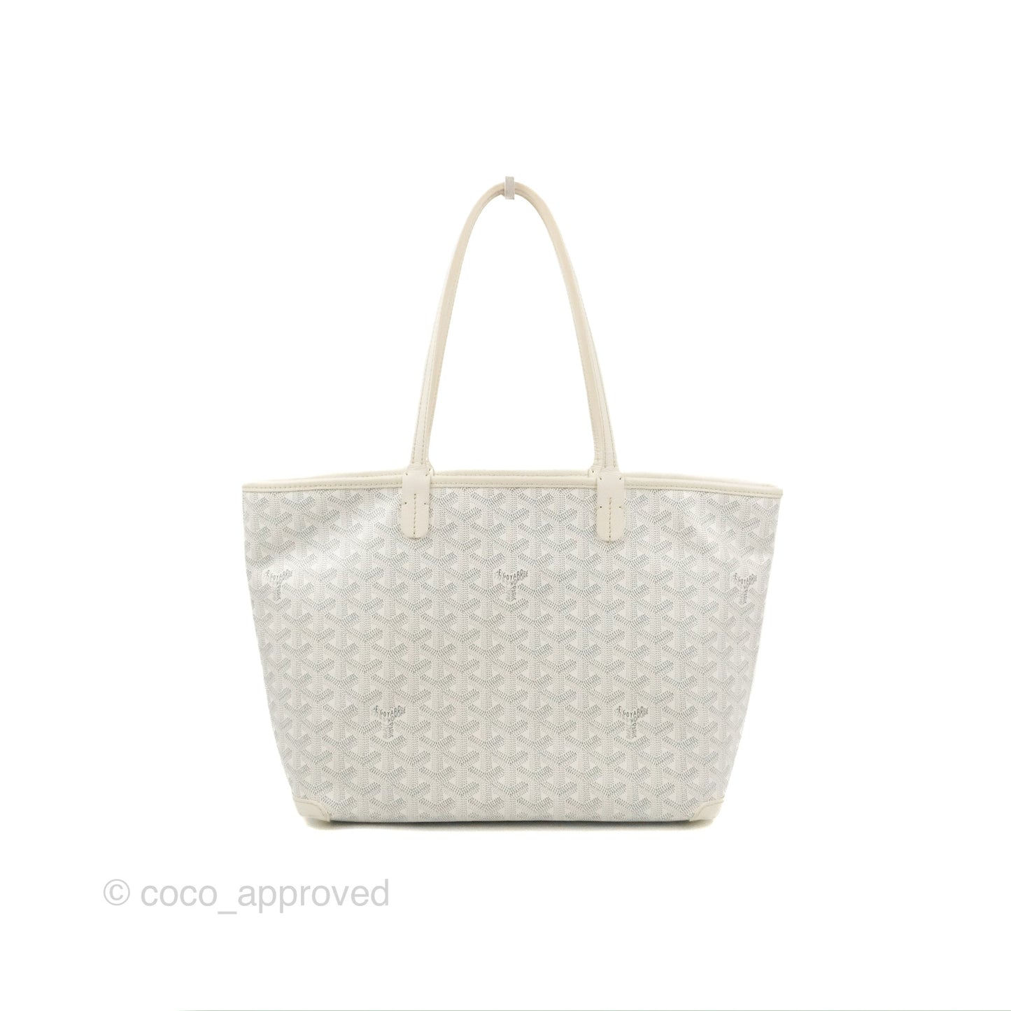 Goyard Artois Goyardine Canvas PM⁣⁣⁣⁣⁣⁣⁣⁣⁣⁣⁣⁣⁣⁣⁣⁣⁣⁣⁣⁣ White