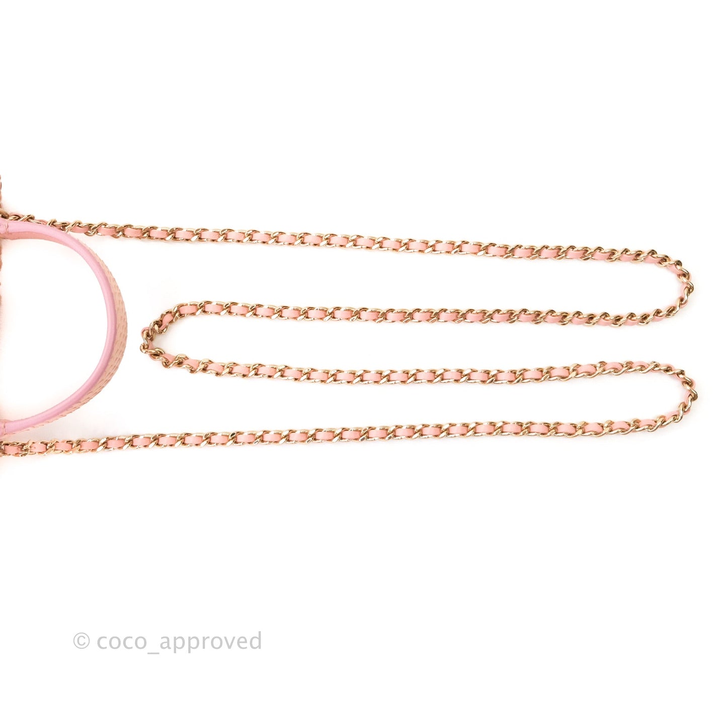 Chanel Small Handle Flap Bag Pink Python Gold Hardware