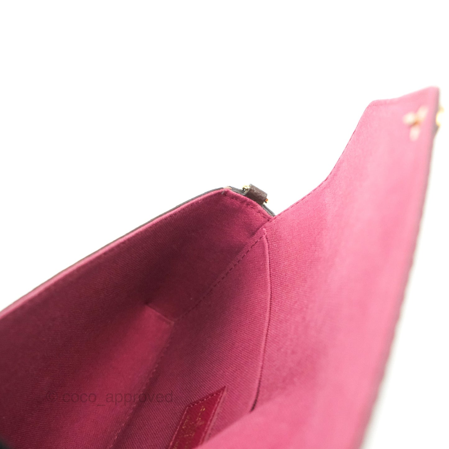 Louis Vuitton Félicie Pochette Monogram Canvas Fuchsia Pink
