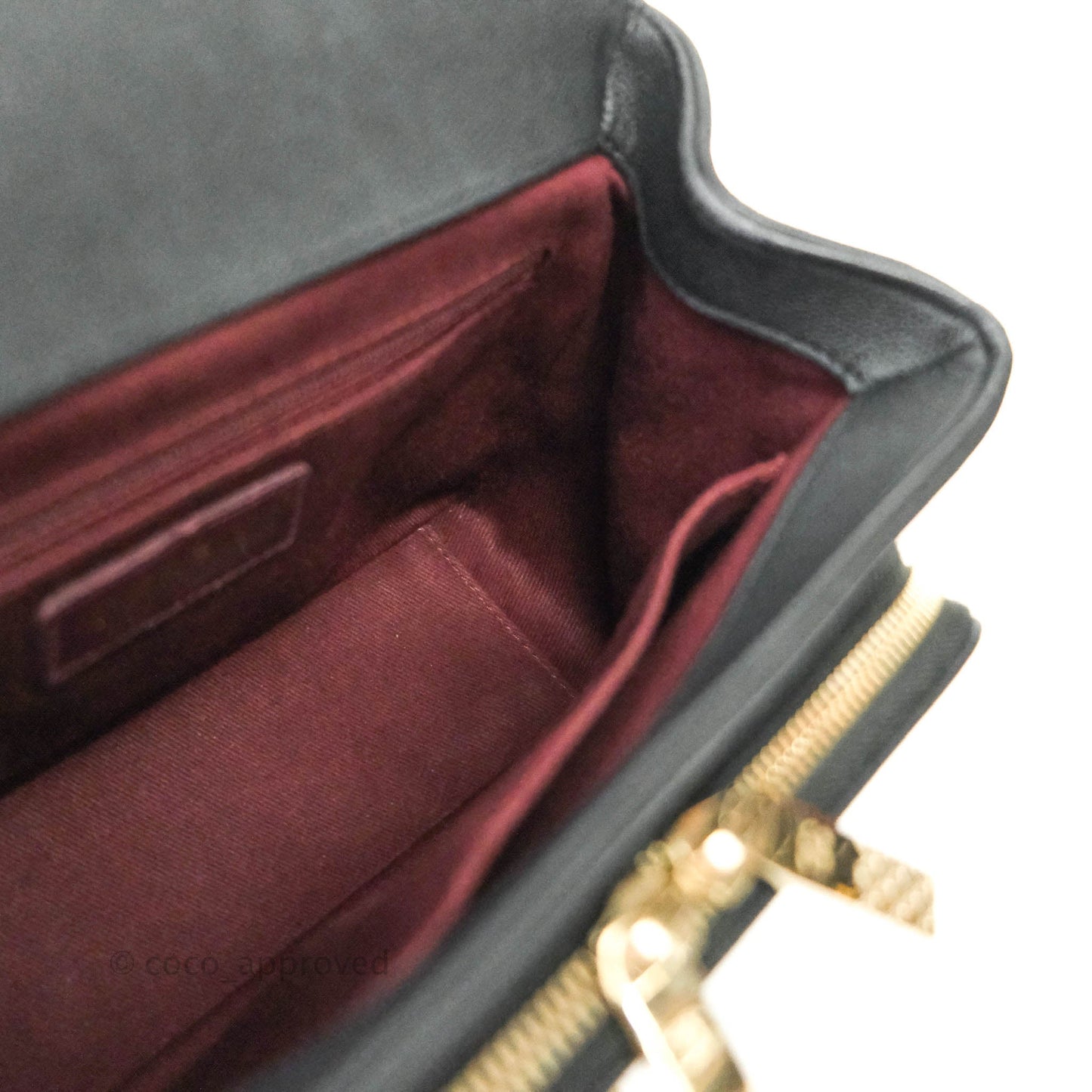 Chanel Quilted Medium Business Affinity Flap Black Caviar Light Gold Hardware