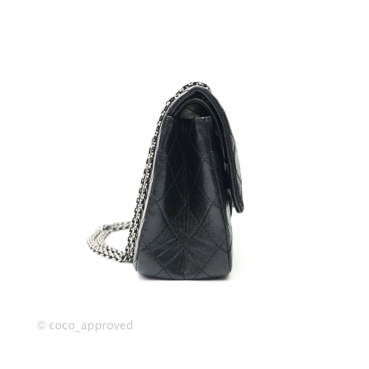 Chanel Reissue Quilted Aged Calfskin Black Ruthenium Hardware 226